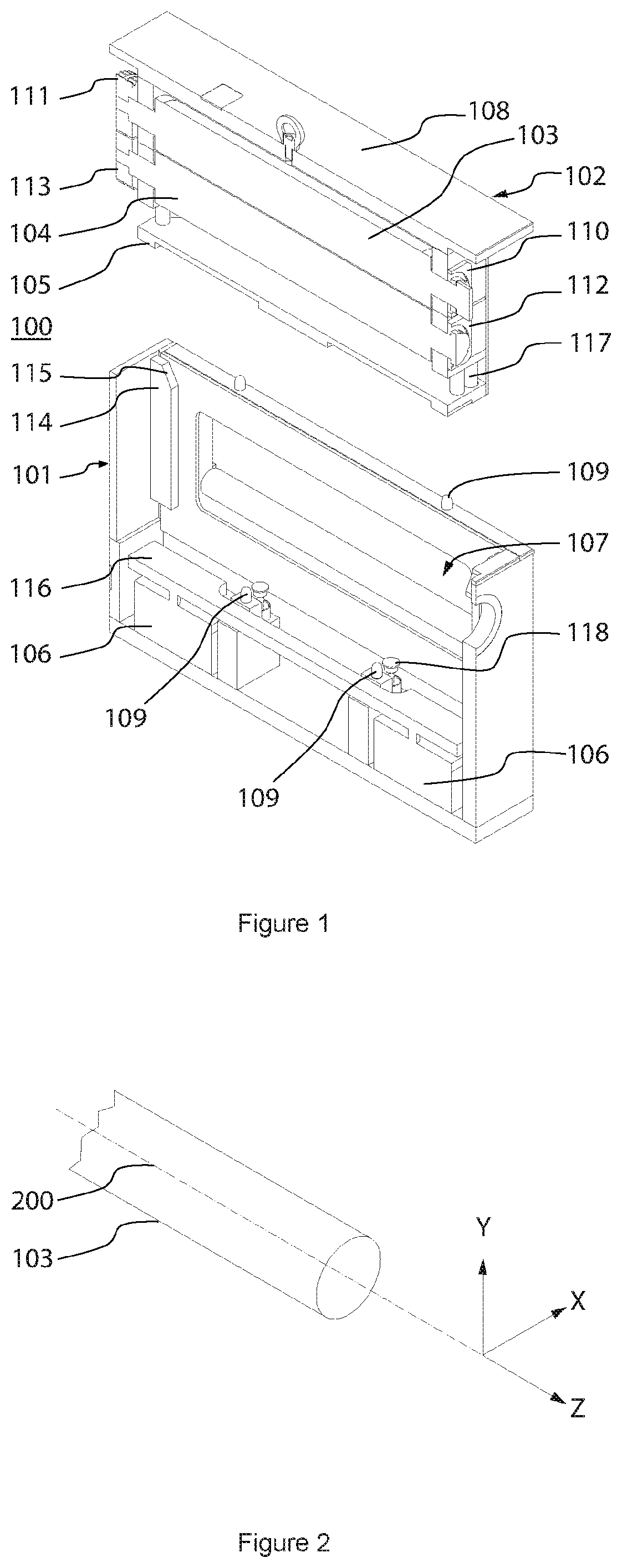 Patent US12552127 — Embossing system with embossing cassette — Figure 1