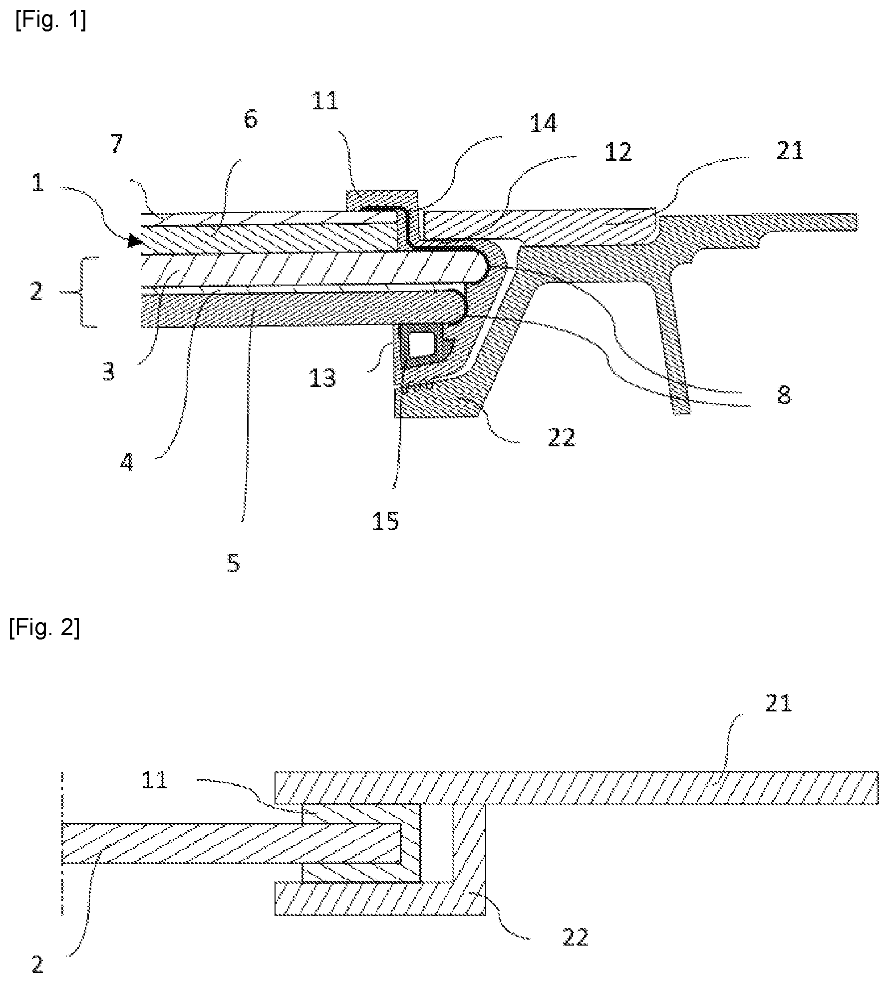 Patent US12552136 — Clamped glazed unit and peripheral seal thereof with a shape that limits the peripheral sliding of the glazed unit so as to guarantee that it does not come loose from its mounting structure — Figure 1