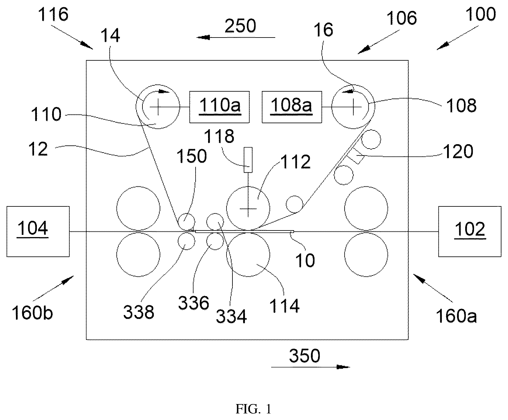 Patent US12552148 — Lamination module for a card processing machine including a system for assisting with peeling of a transfer film — Figure 1