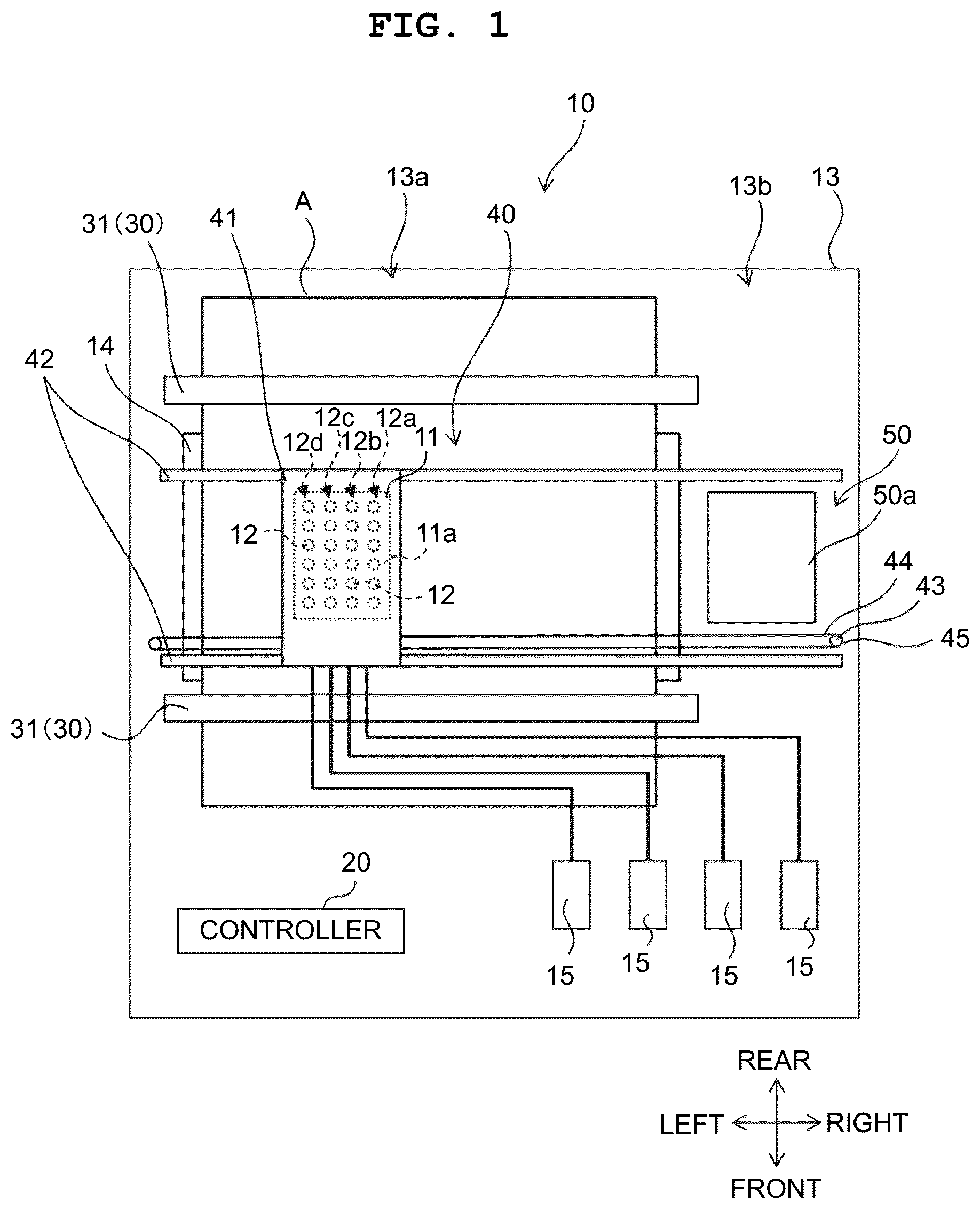 Patent US12552157 — Printing apparatus, discharge state detecting apparatus, and discharge state detecting method — Figure 1