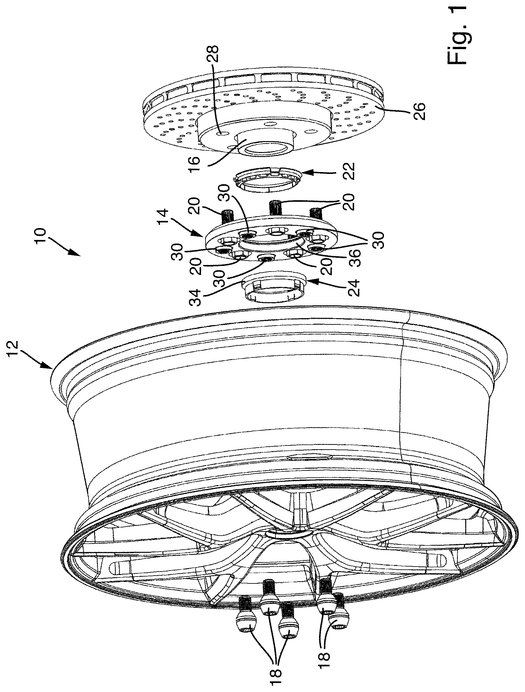 Patent US12552197 — Wheel system with an adapter disc — Figure 1