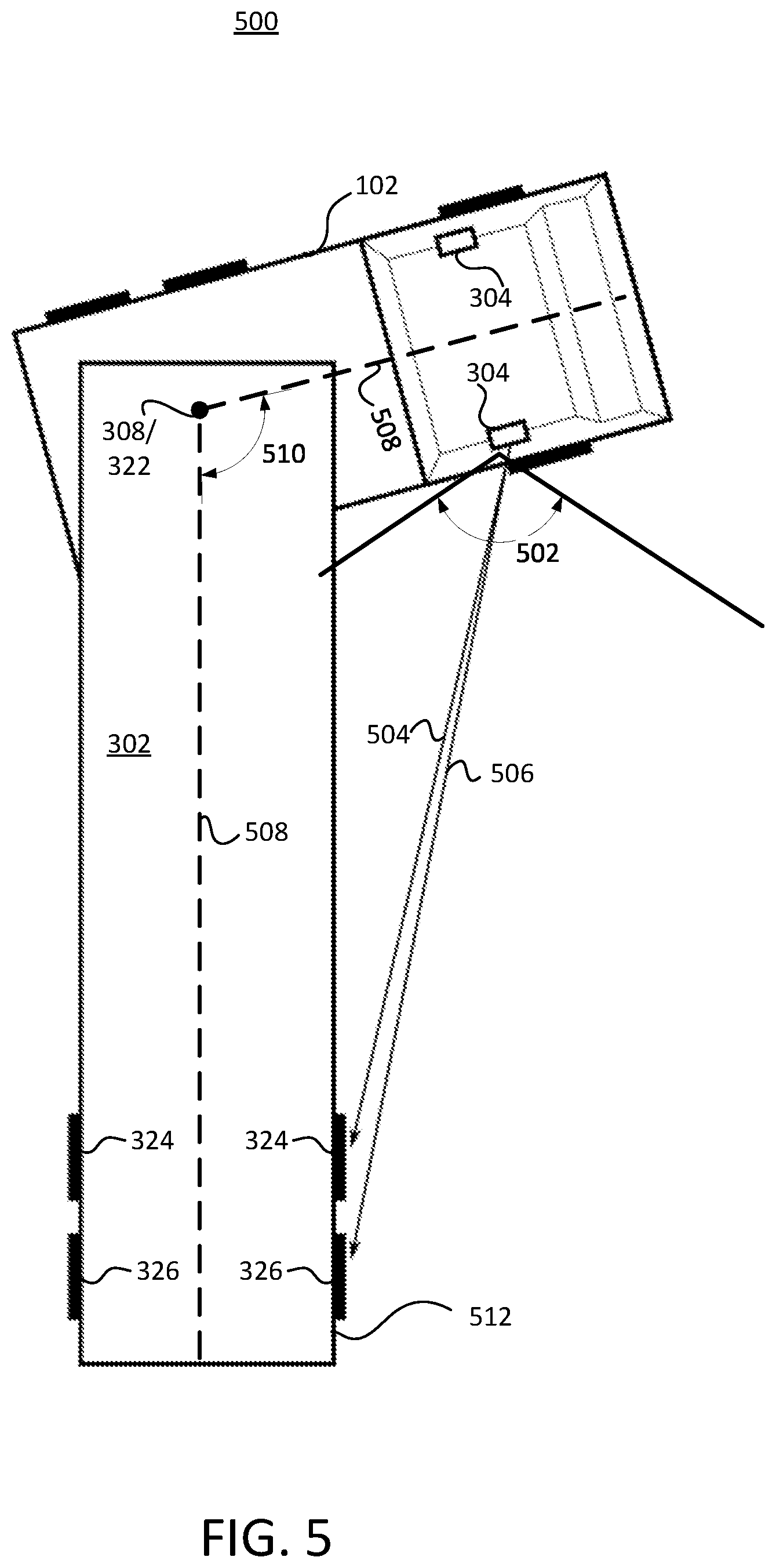 Patent US12552209 Figure 5 – Systems and methods of monitoring and control for trailer dynamics