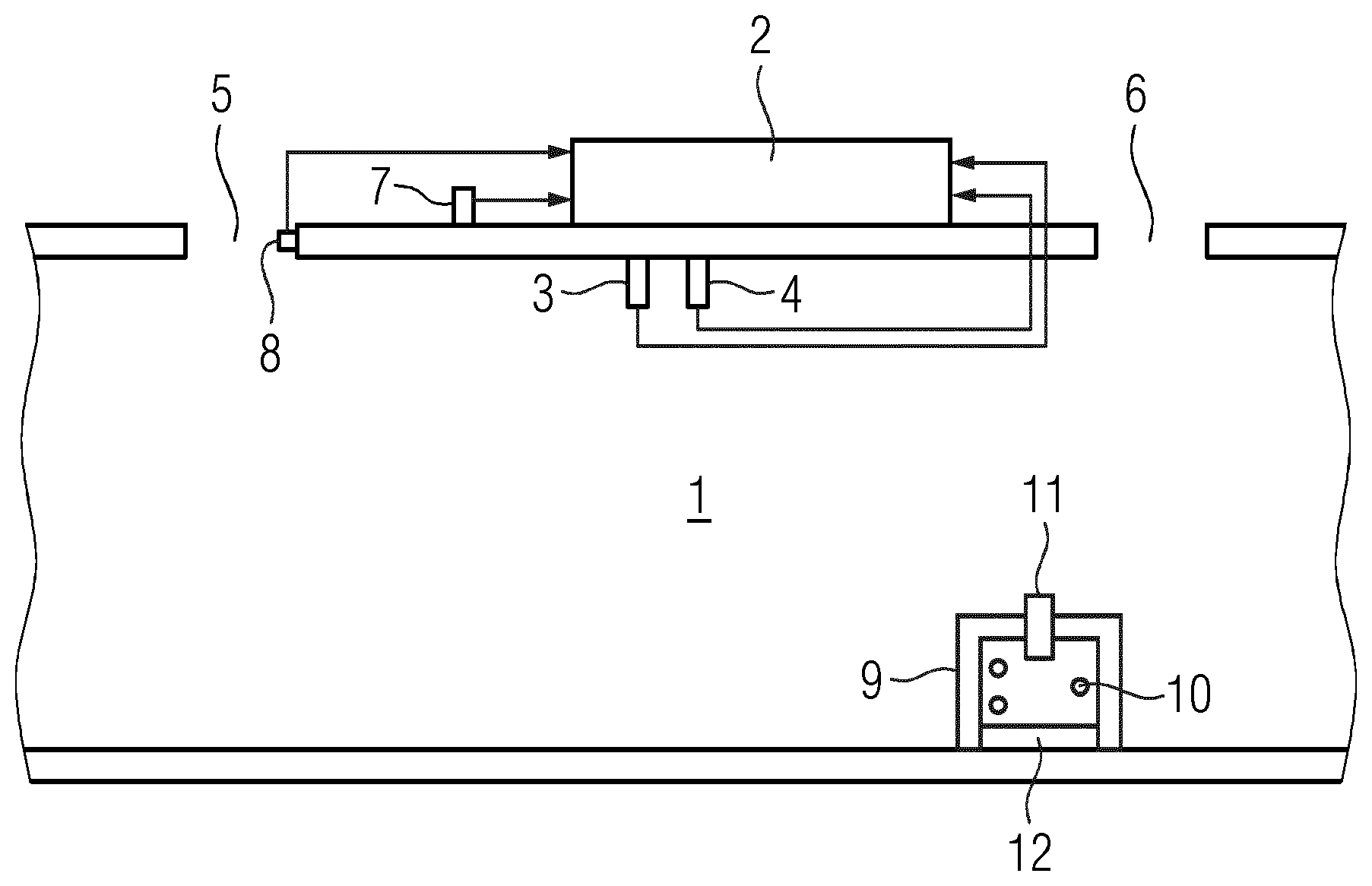 Patent US12552226 — Method for determining a fresh air volume flow in a vehicle for transporting people, and device for carrying out the method — Figure 1