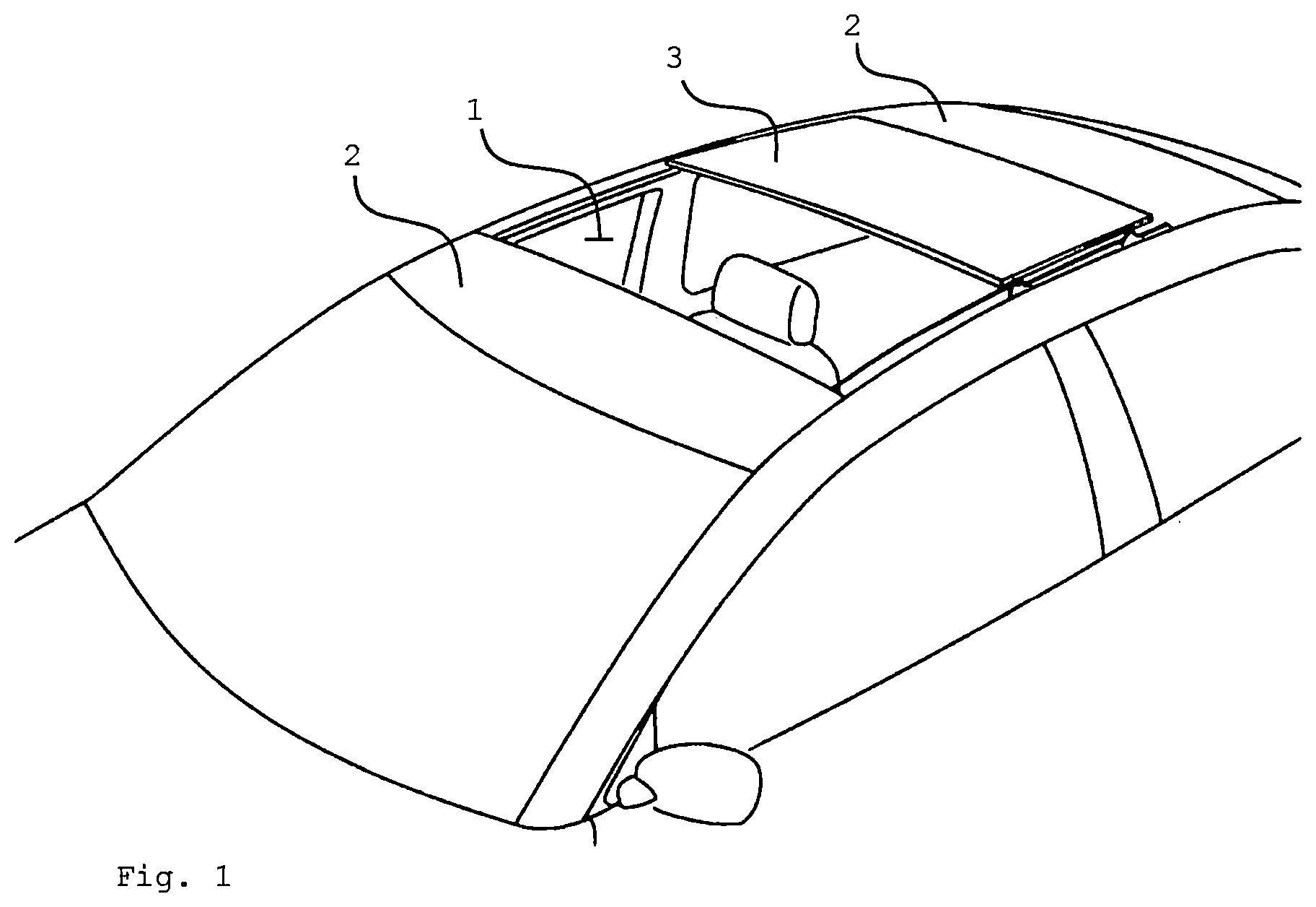 Patent US12552234 — Roof system for a vehicle — Figure 1