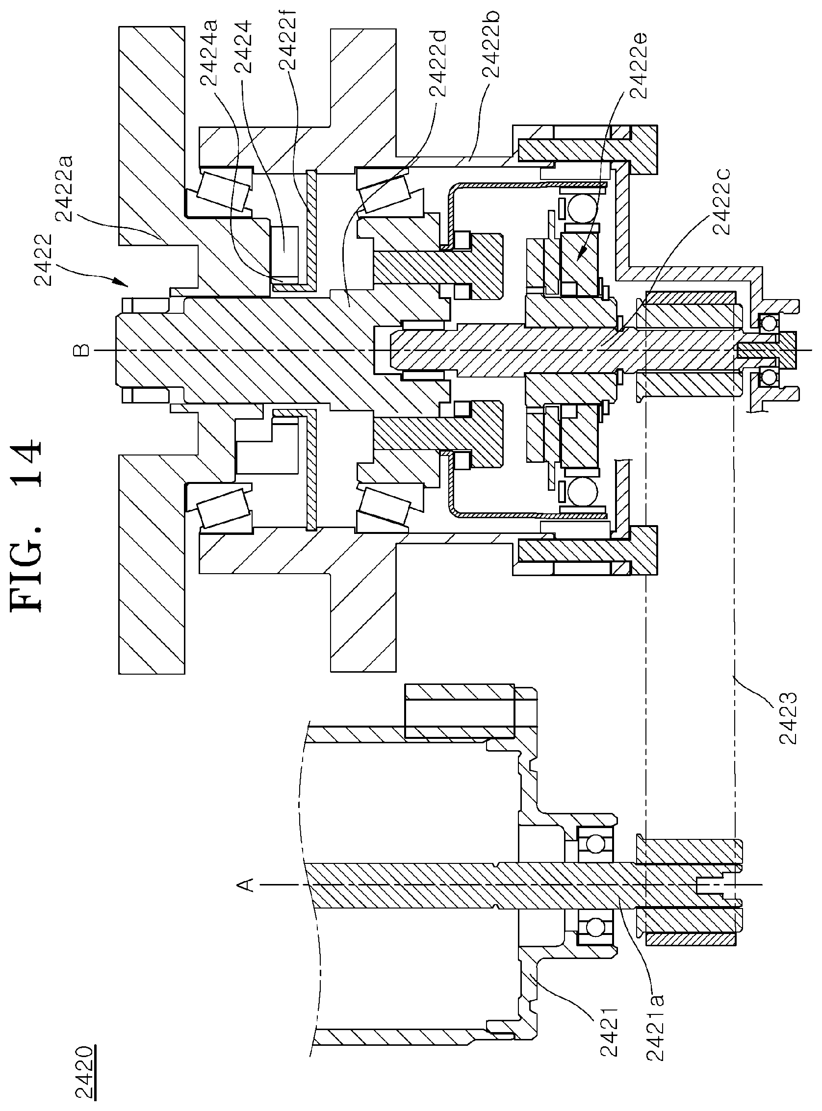 Patent US12552247 Figure 14 – Corner module apparatus for vehicle