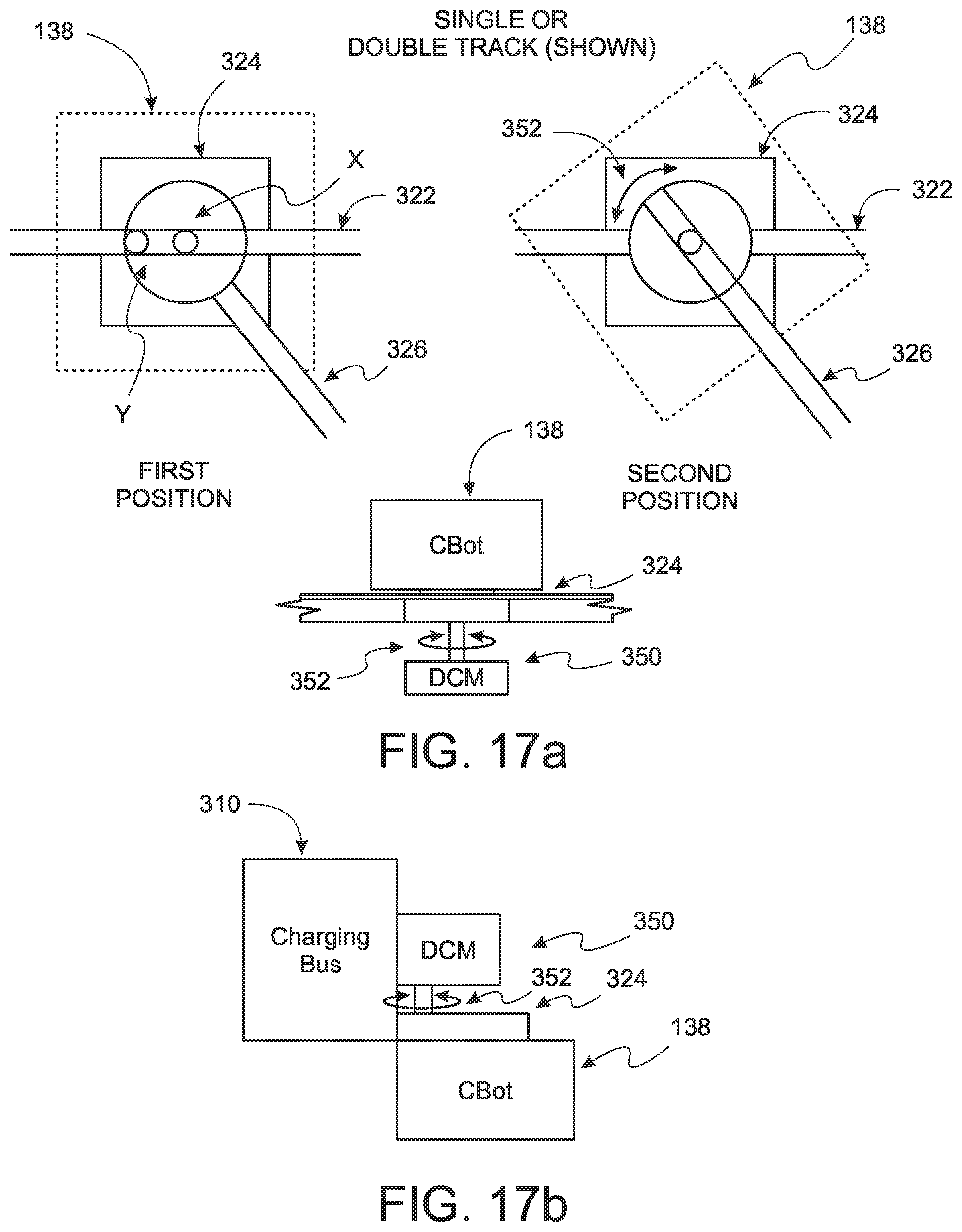 Patent US12552279 Figure 16 – Electric vehicle charging system with charging robot rail switch
