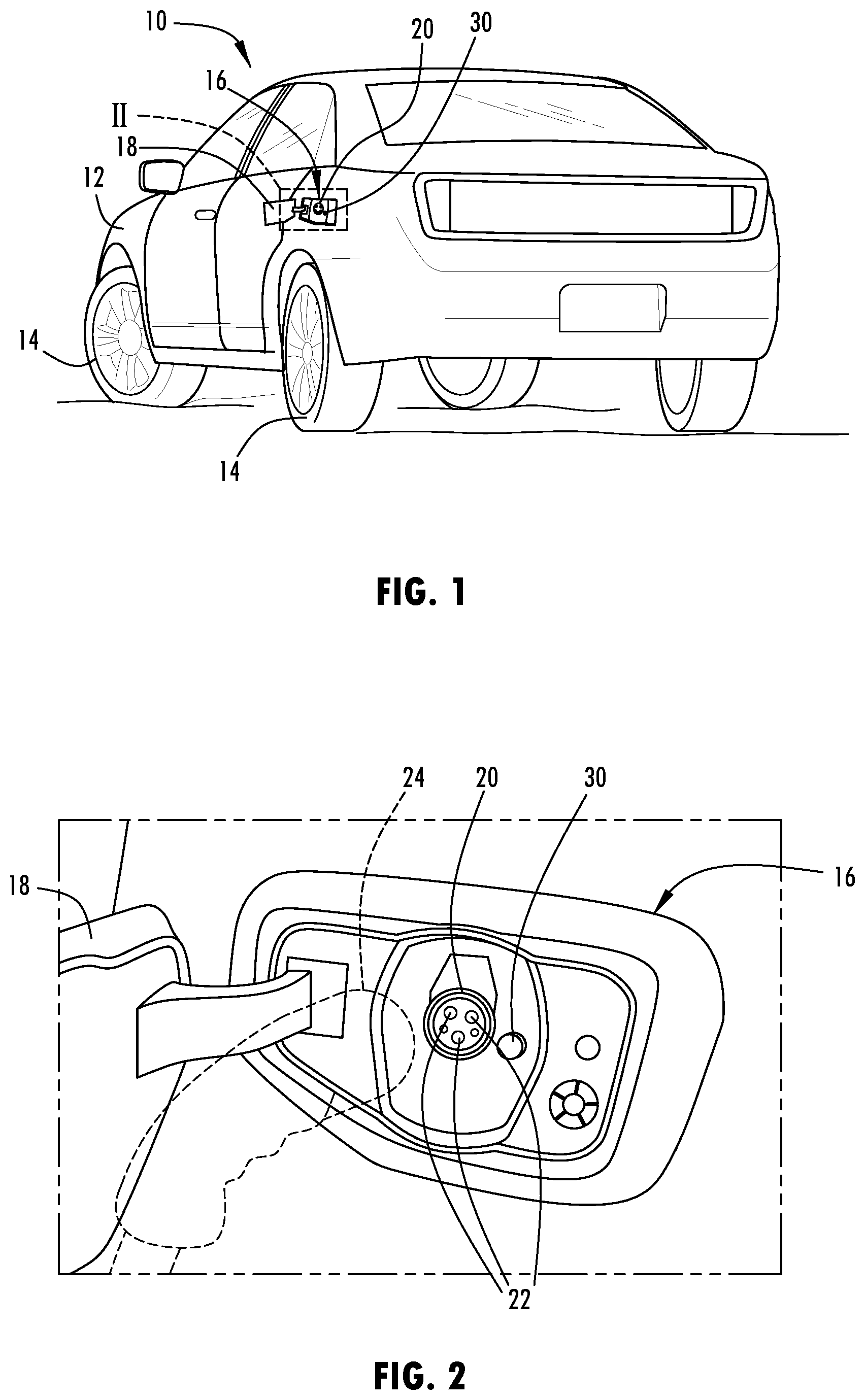 Patent US12552286 Figure 1 – Electric vehicle having momentary push button battery switch