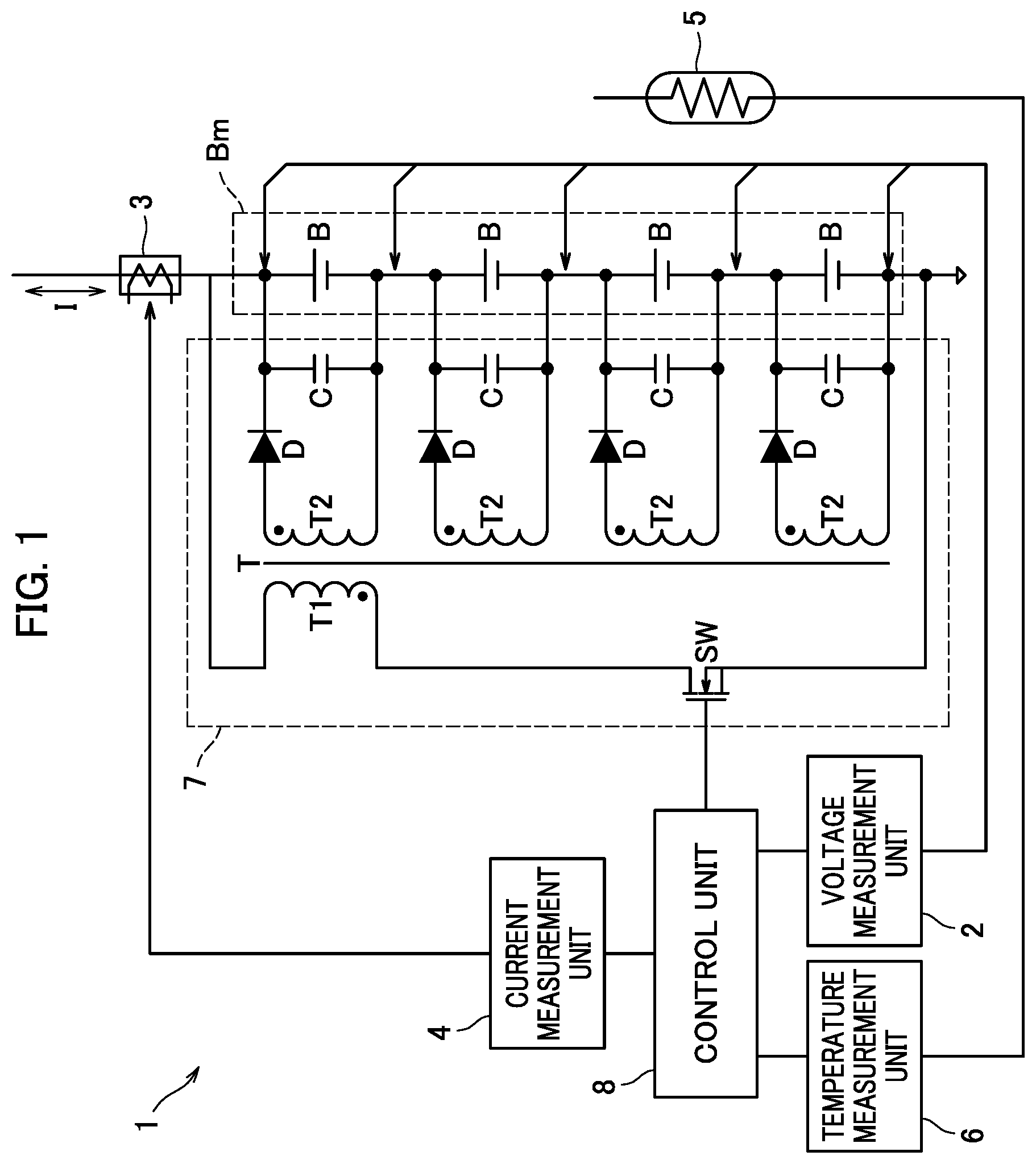 Patent US12552288 Figure 1 – Battery voltage equalization device