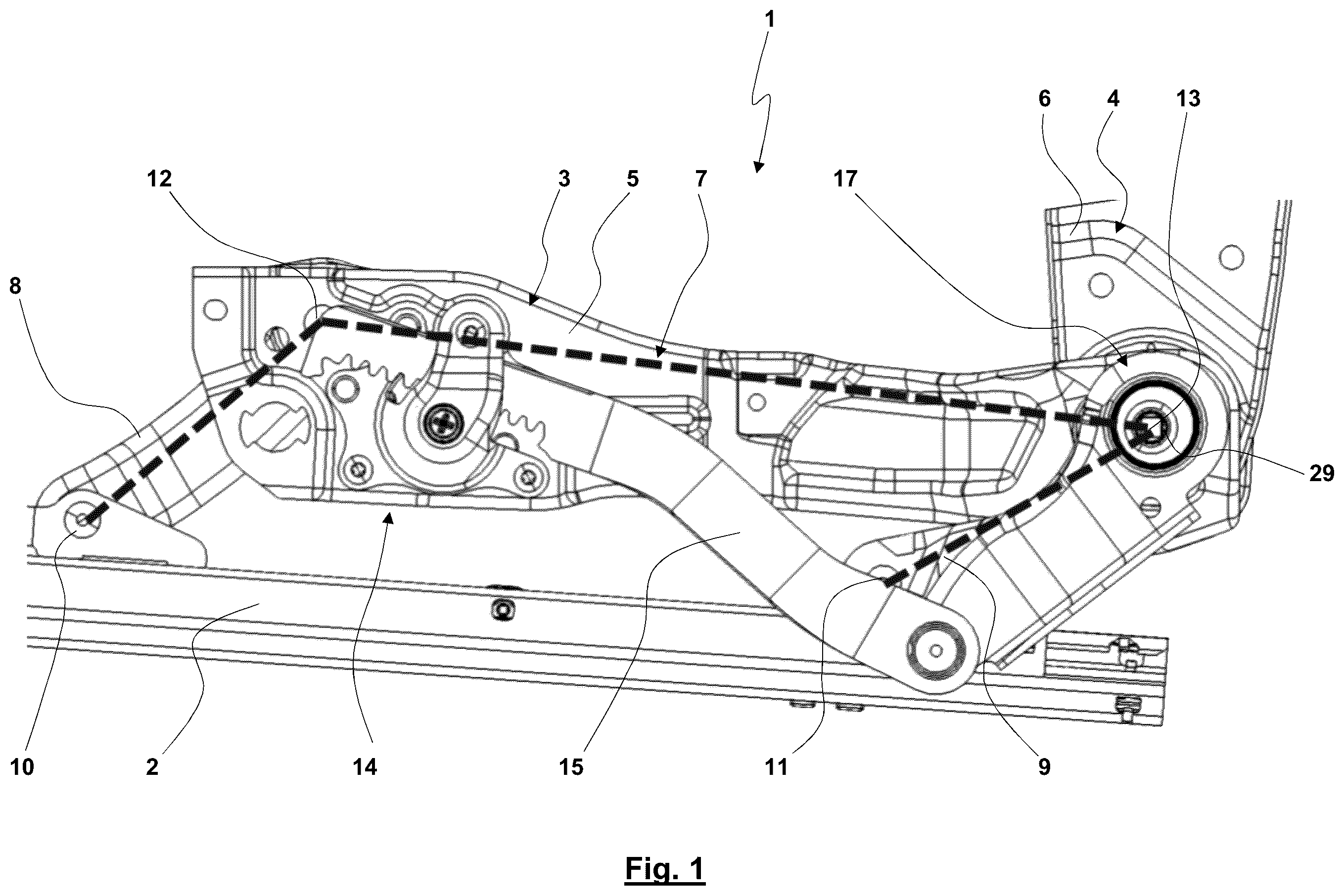 Patent US12552294 — Motor vehicle seat — Figure 1