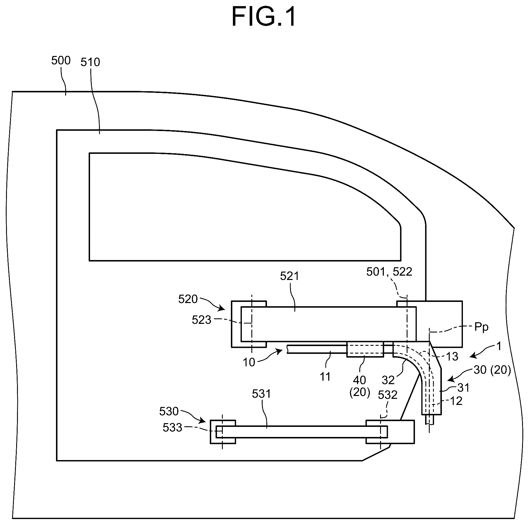 Patent US12552335 — Wiring harness — Figure 1