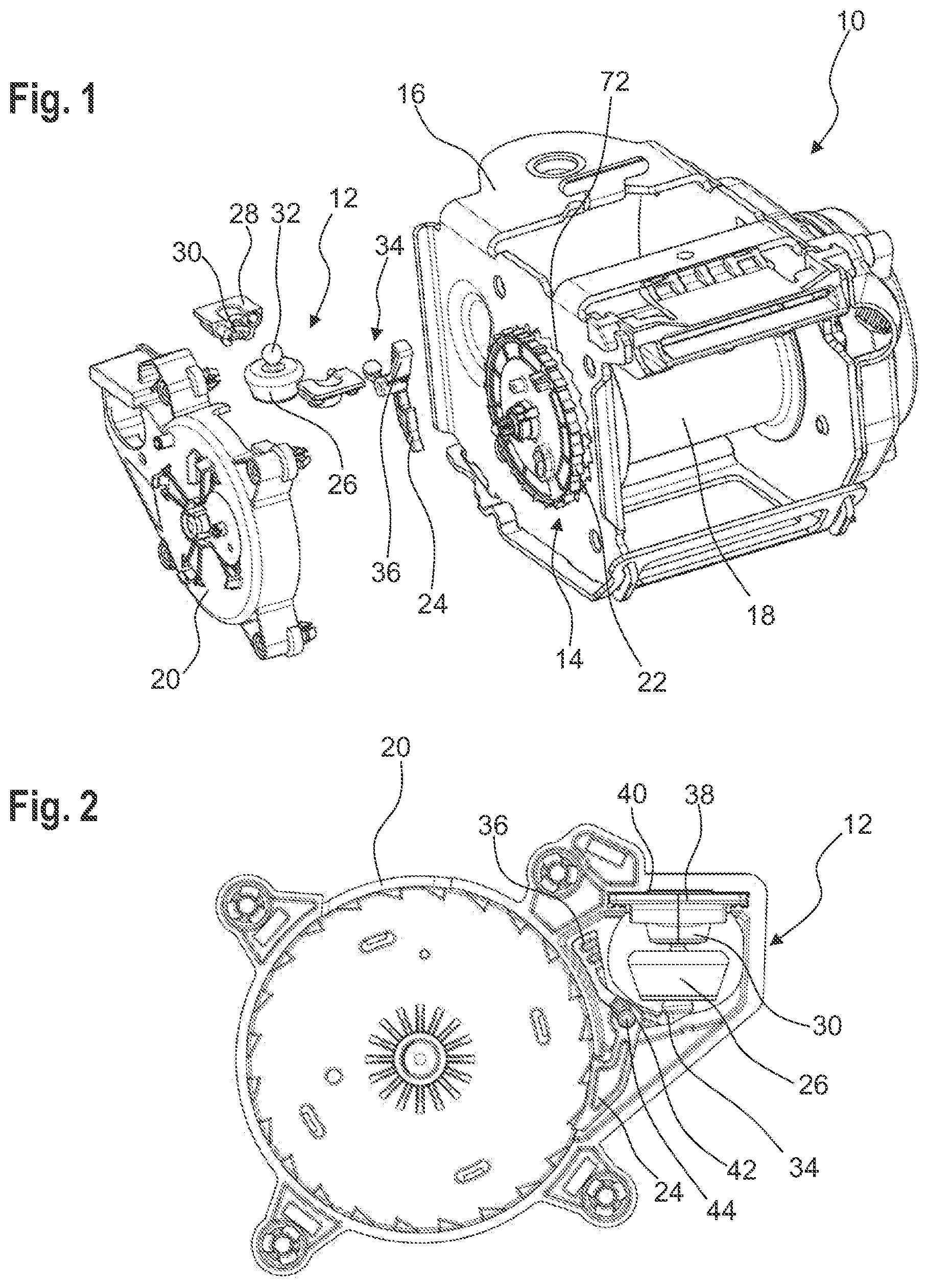 Patent US12552343 — Sensor and belt retractor — Figure 1