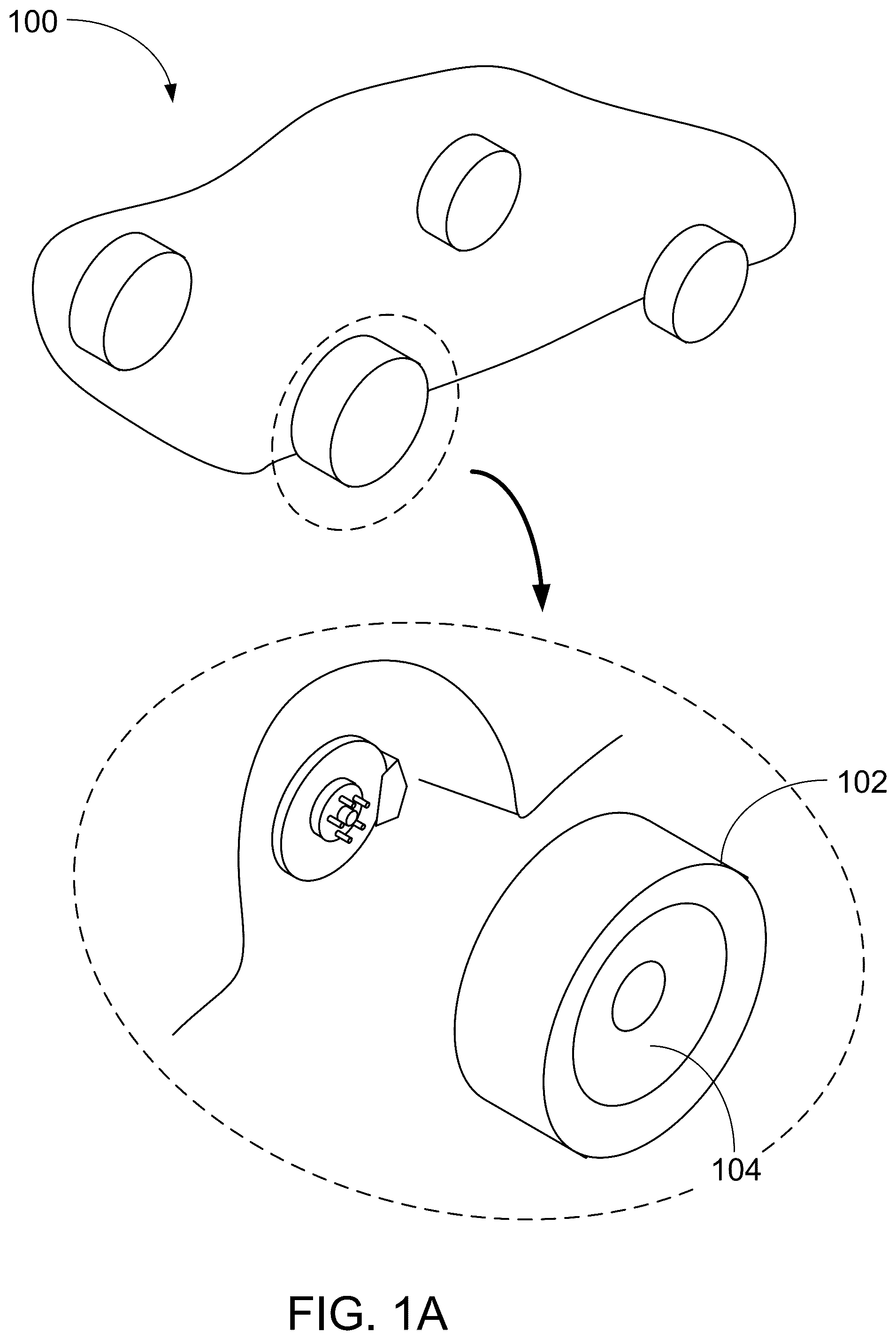 Patent US12552388 — Devices and methods of detecting driving conditions from a rotating wheel — Figure 1