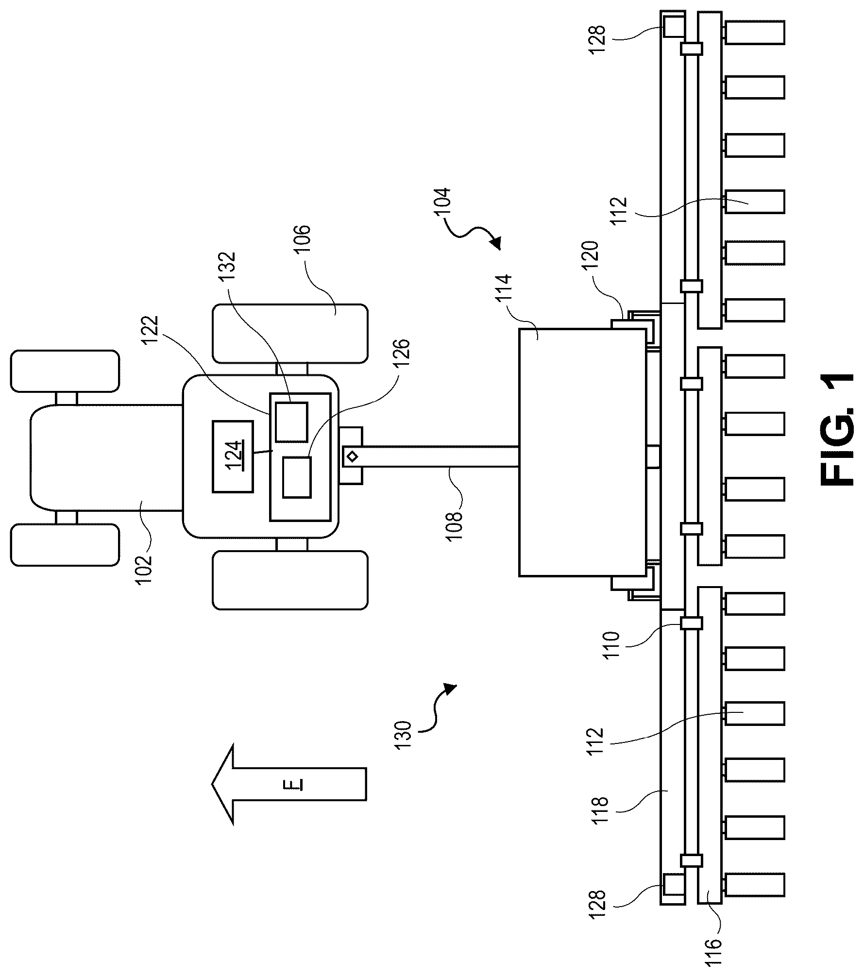 Patent US12552403 Figure 1 – Agricultural implements having imager systems and related methods and systems