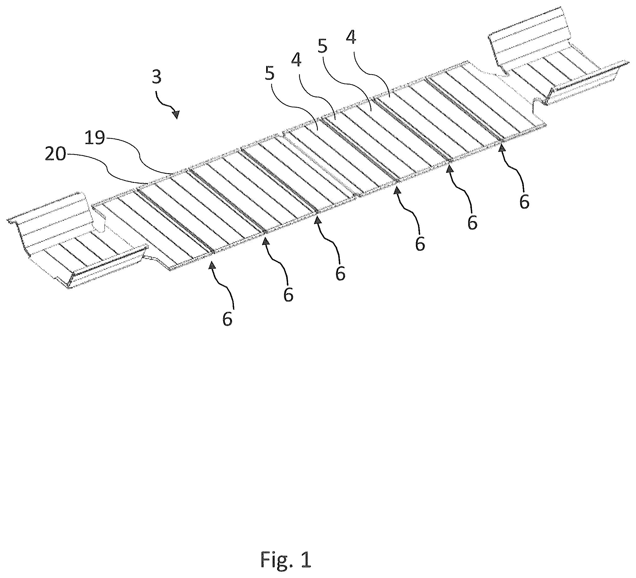 Patent US12552421 — Rail vehicle with dilation profile, method of manufacturing a rail vehicle and dilation profile — Figure 1