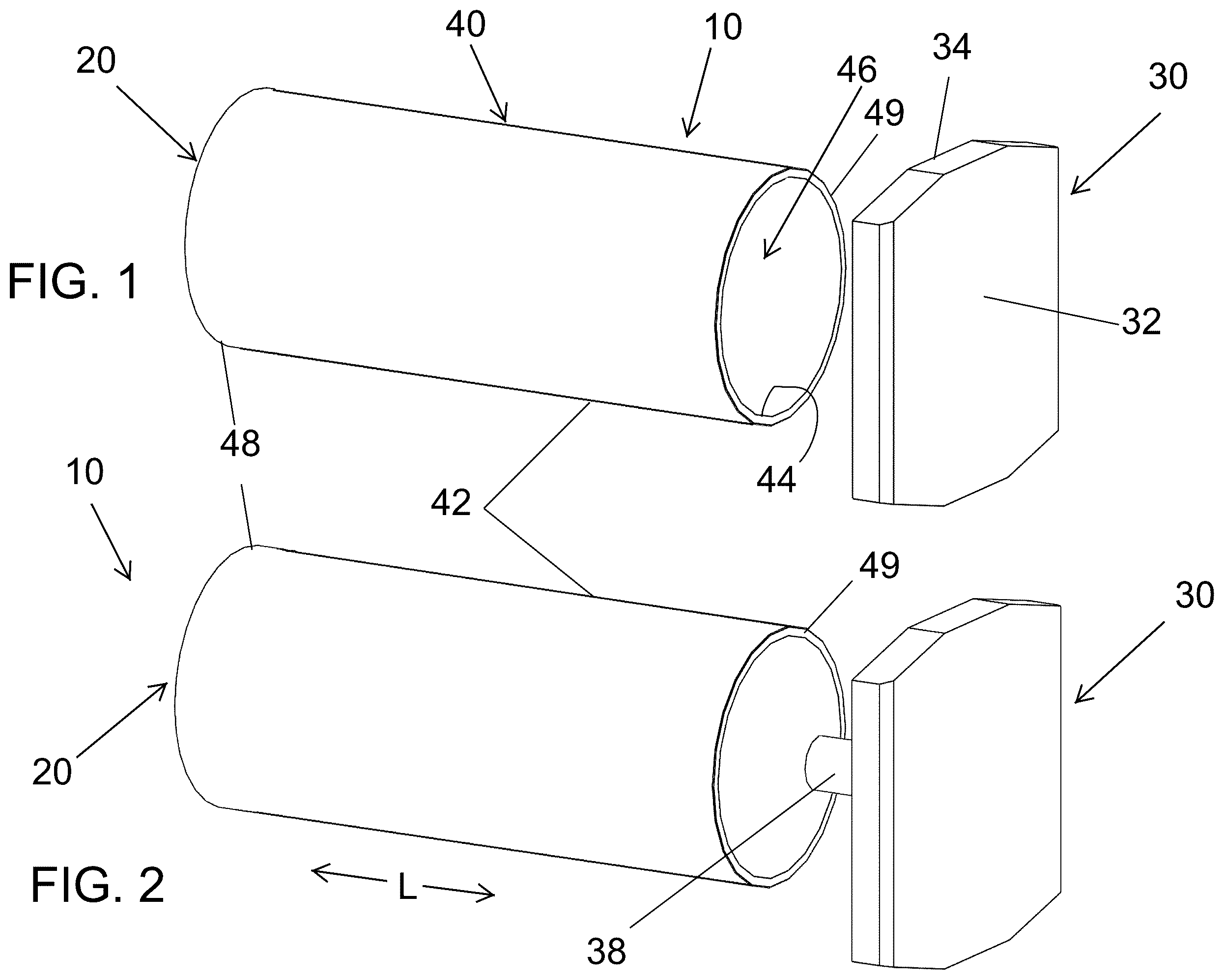 Patent US12552422 Figure 1 – Elastomer cushion unit for railcar