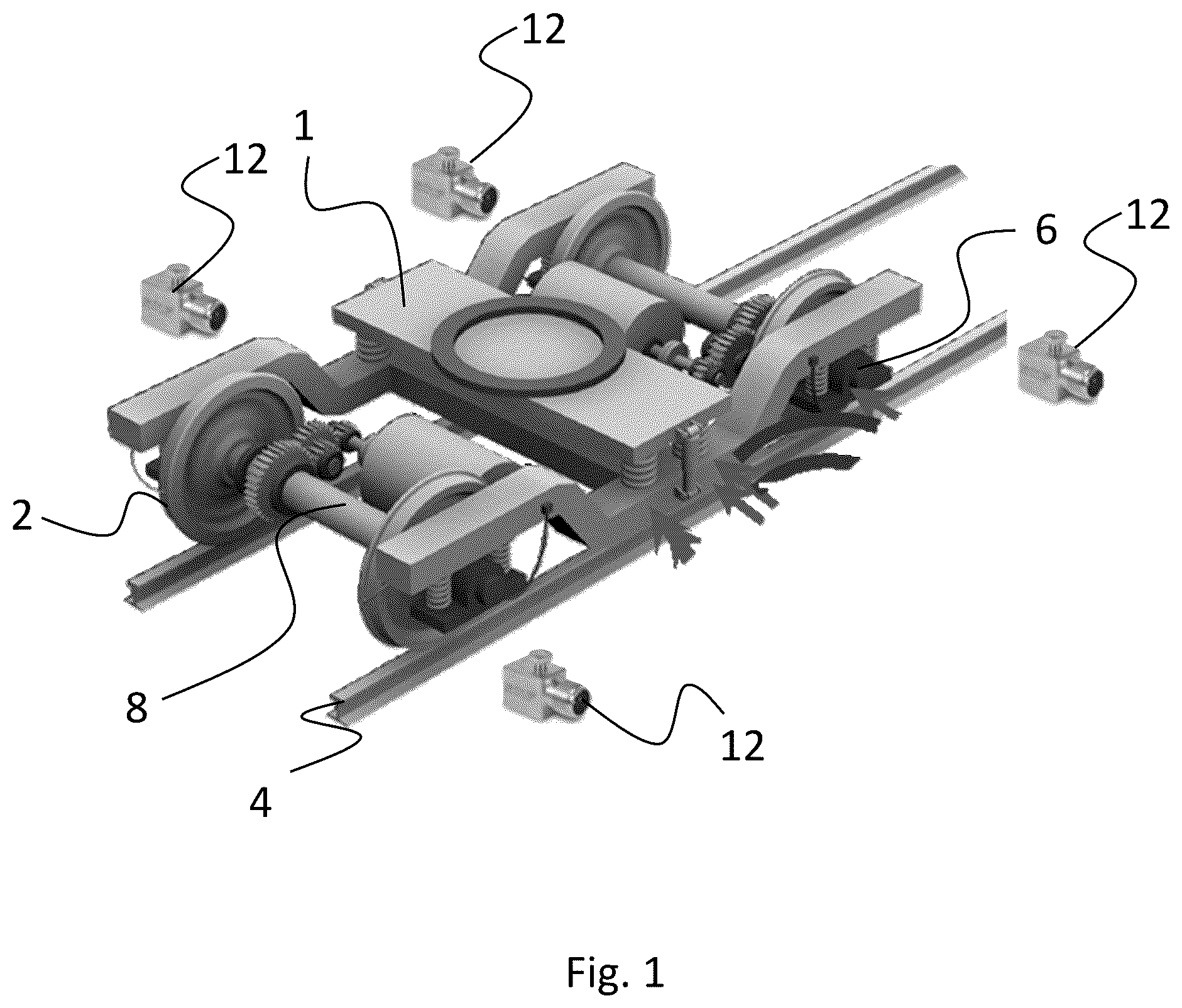 Patent US12552423 — System for monitoring a wheel-rail contact force — Figure 1