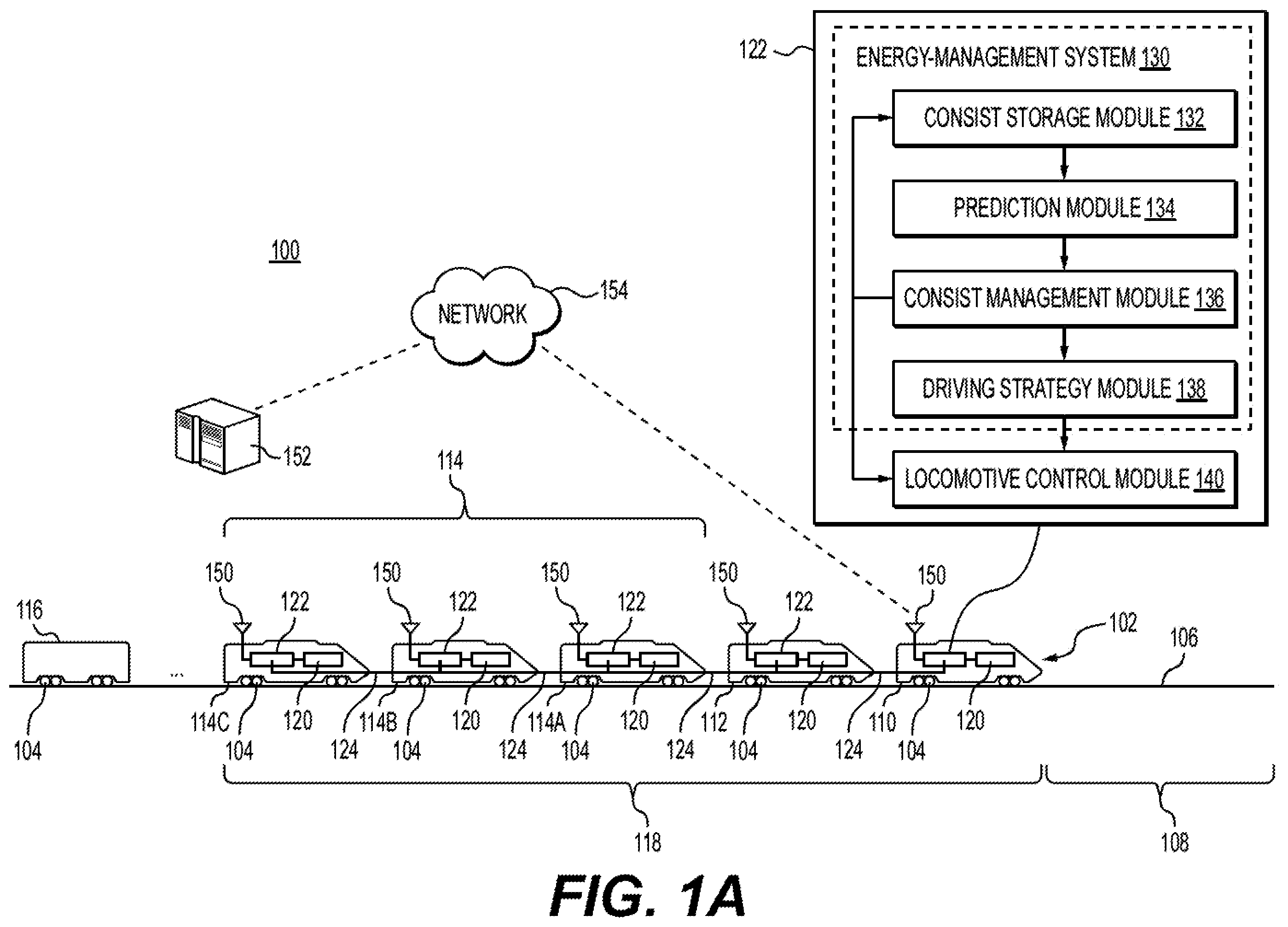 Patent US12552425 — Systems and methods for deploying locomotives within a consist — Figure 1