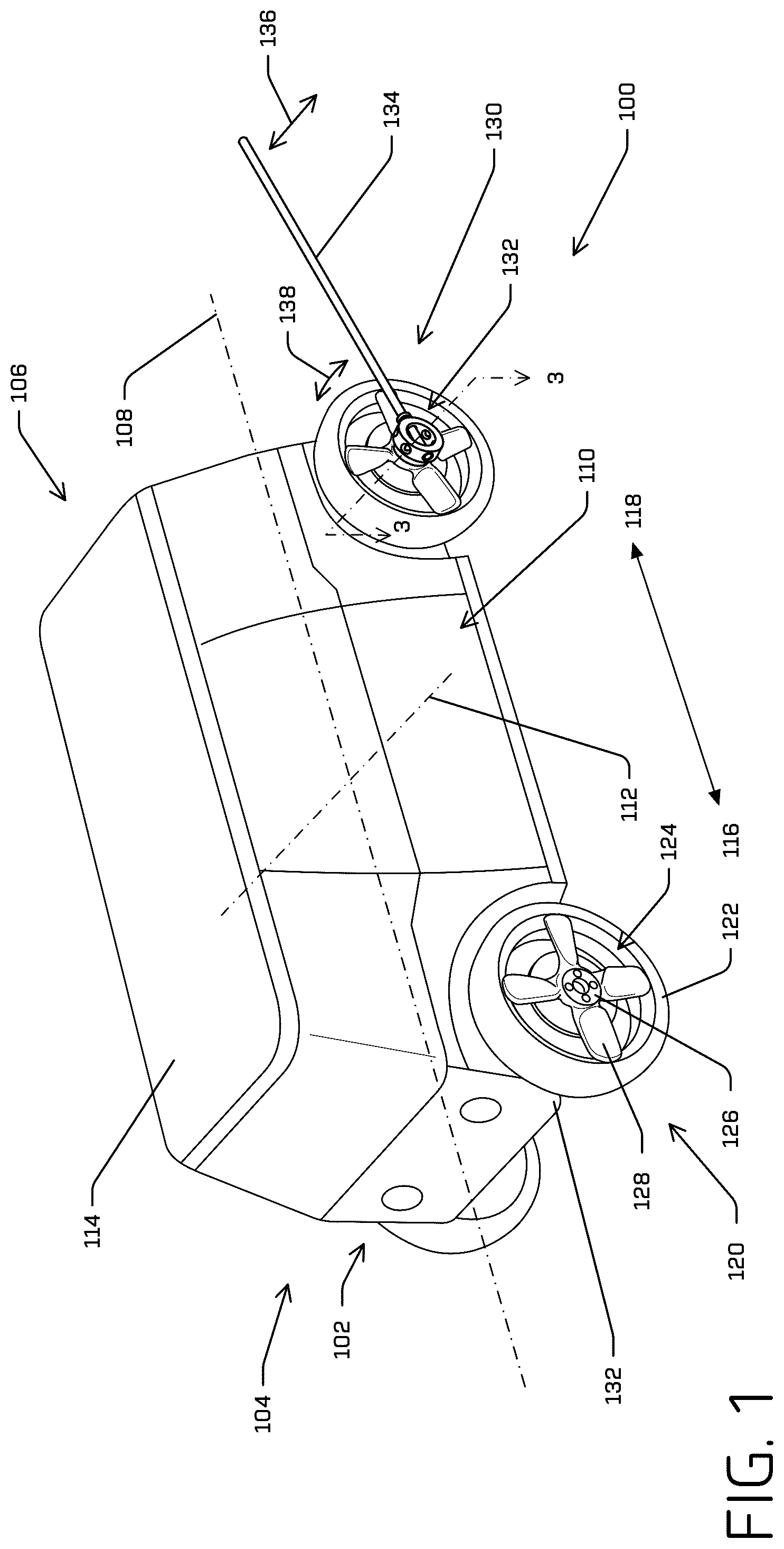 Patent US12552441 Figure 1 – Manual steering tool for a vehicle