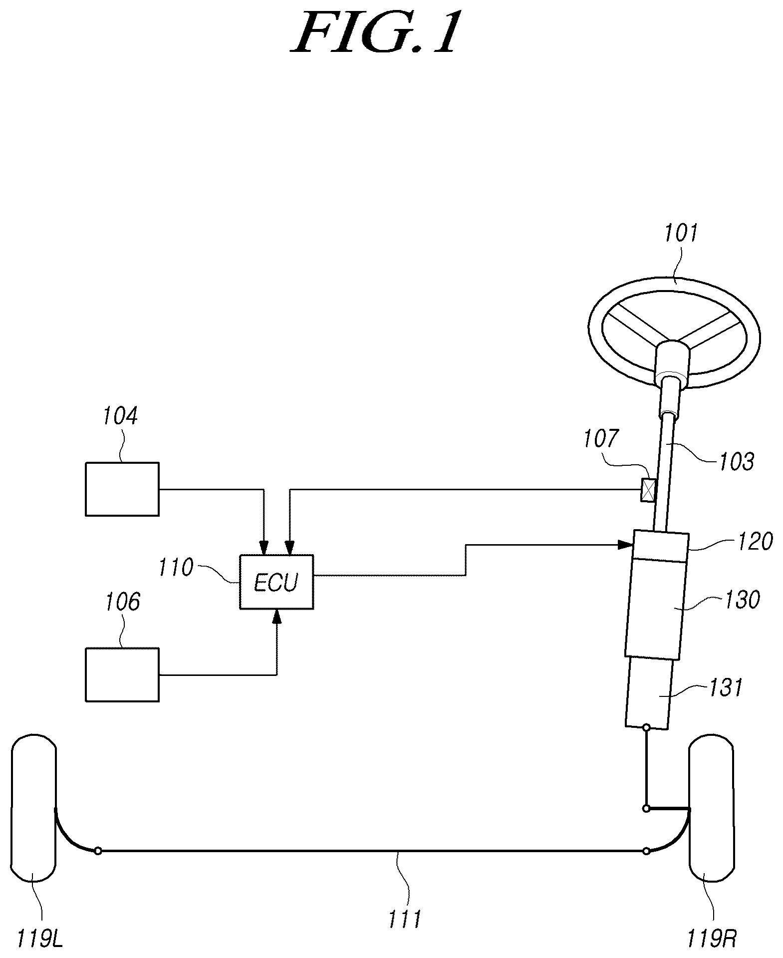 Patent US12552445 Figure 1 – Electric power steering apparatus