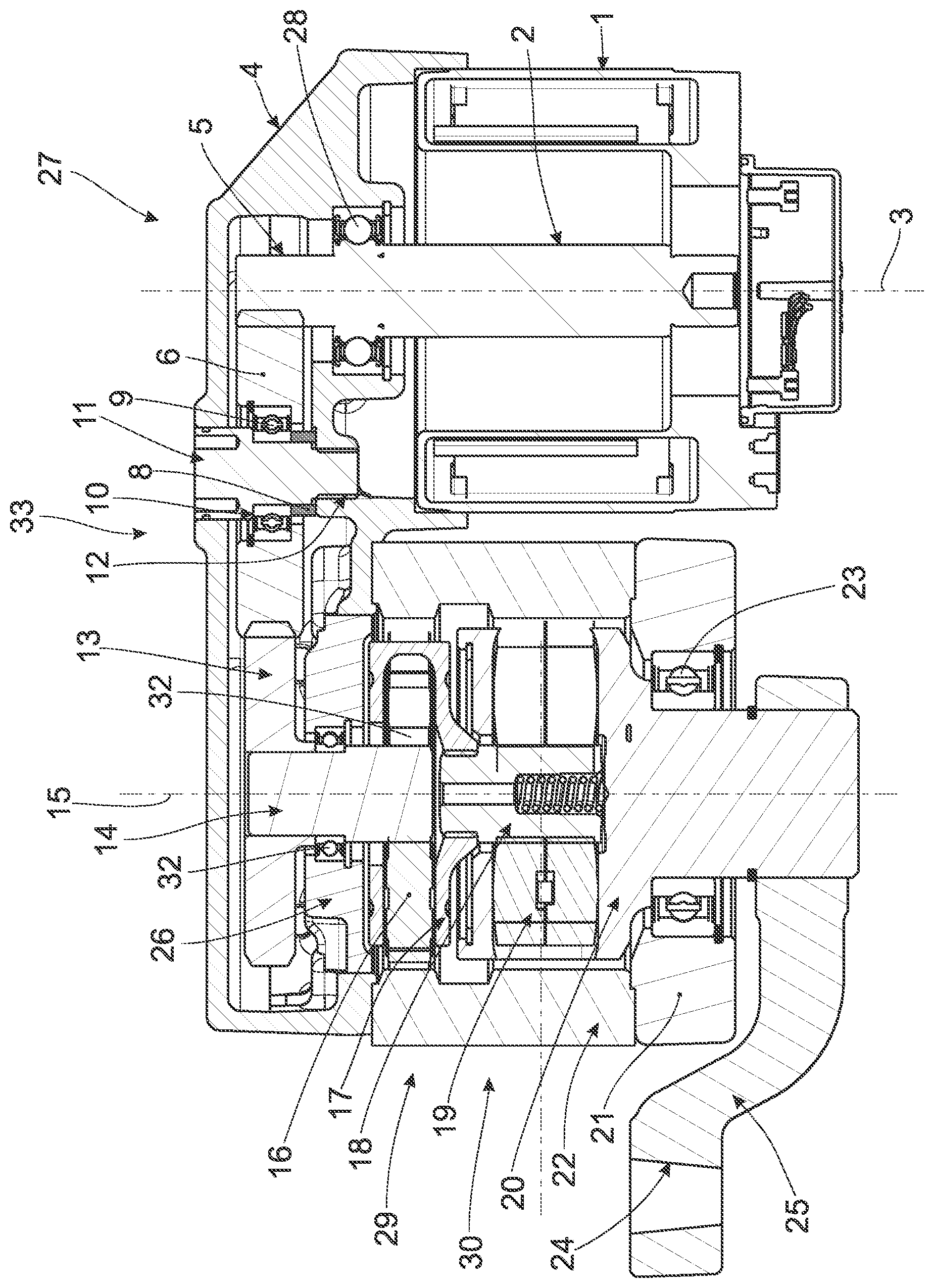 Patent US12552446 — Steering drive for a steering axle of a steerable vehicle, steering axle, and industrial truck — Figure 1