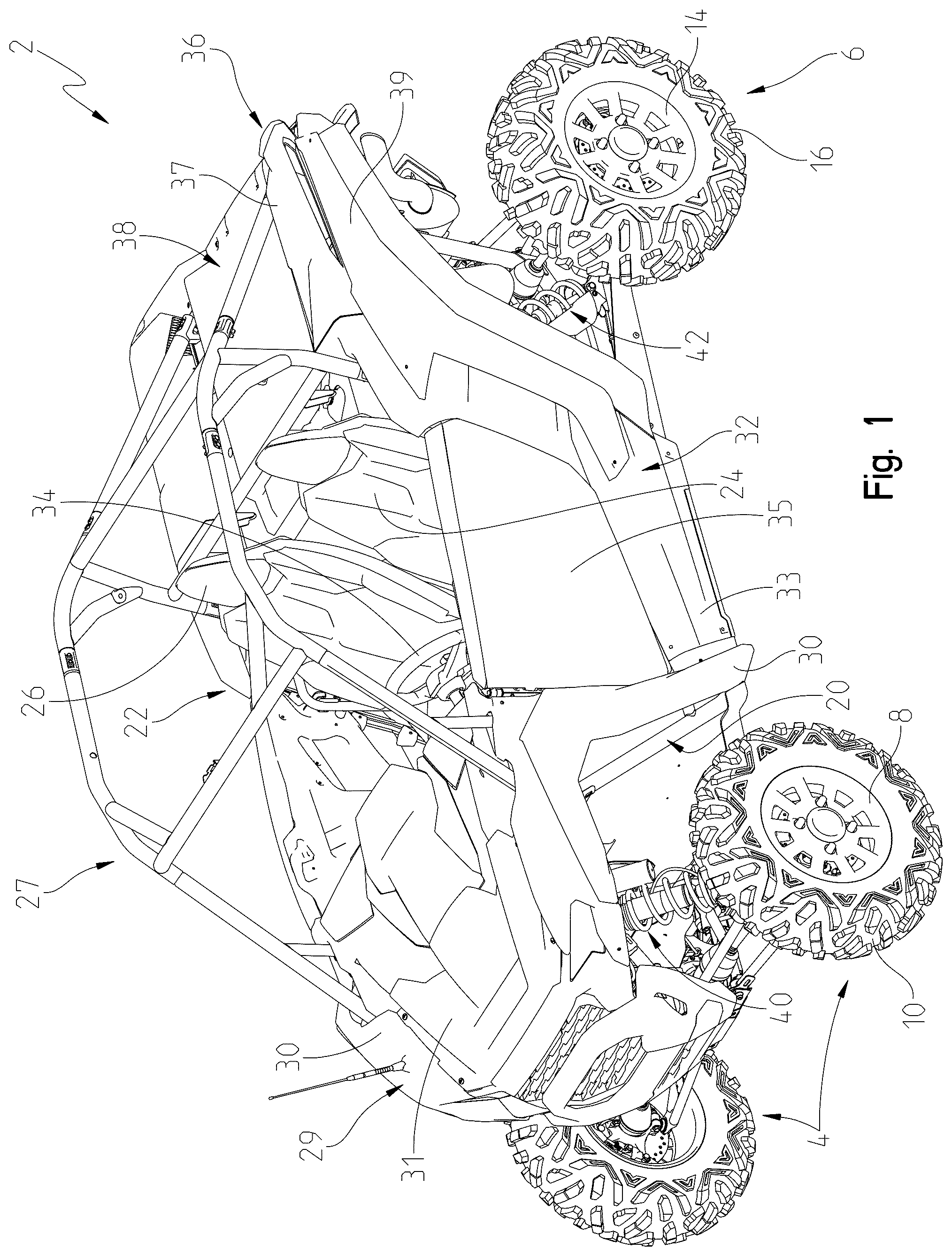 Patent US12552464 — Off-road vehicle — Figure 1