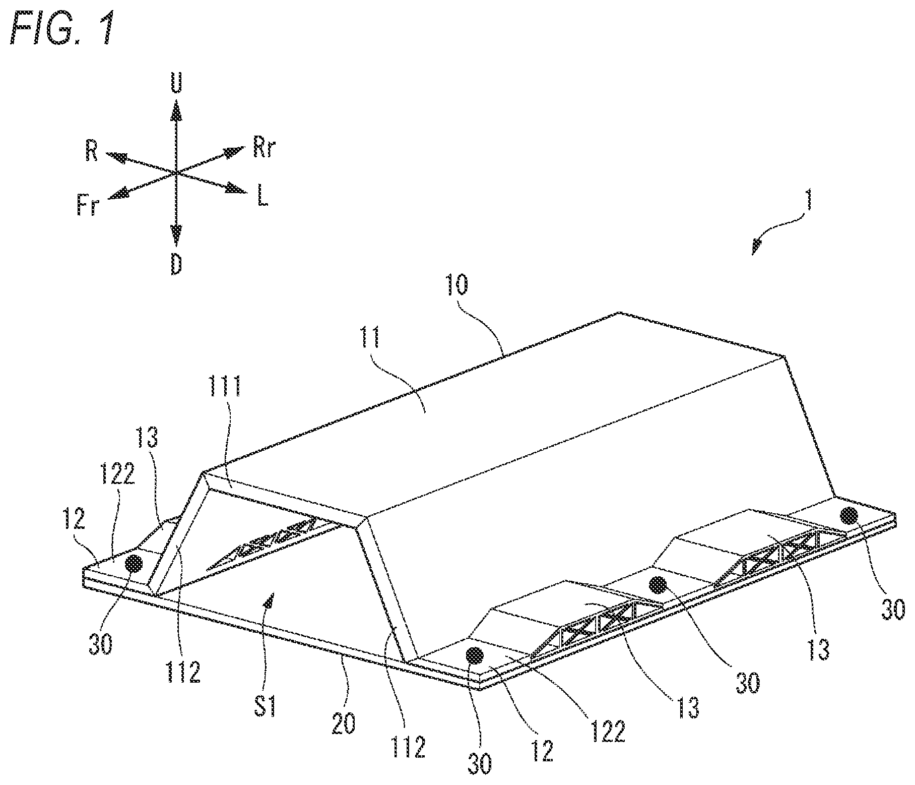 Patent US12552465 — Plate member joint structure and manufacturing method — Figure 1