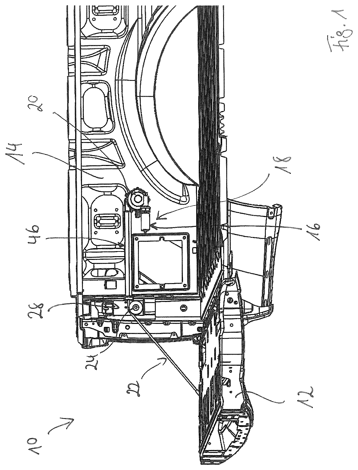 Patent US12552467 — Drive device for a hatch — Figure 1