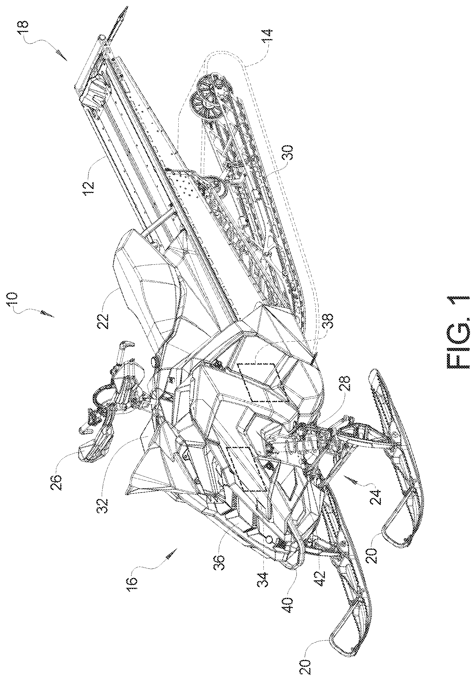 Patent US12552475 — Snow track for a snowmobile — Figure 1