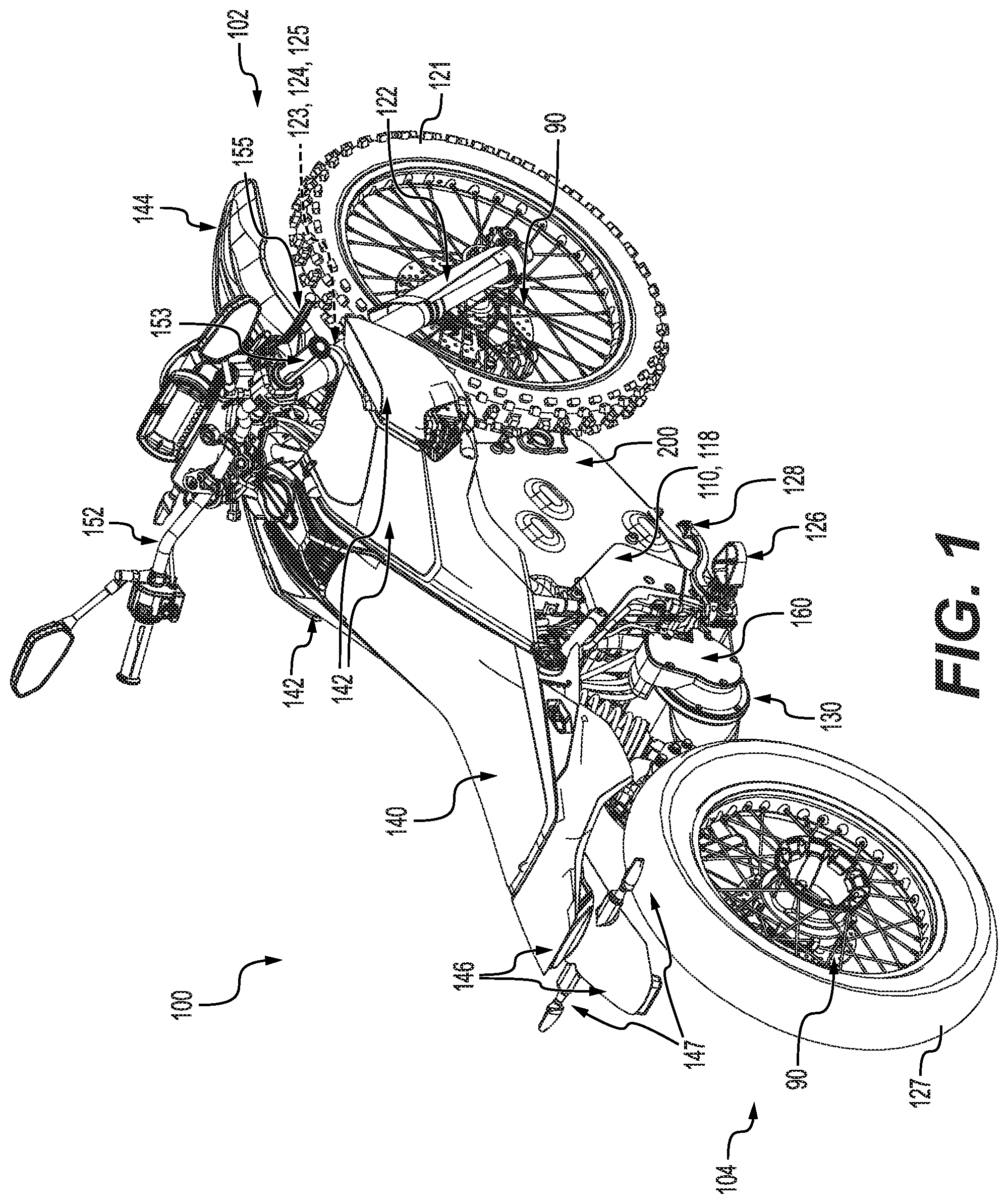 Patent US12552483 — Electric vehicle with a cooling arrangement — Figure 1