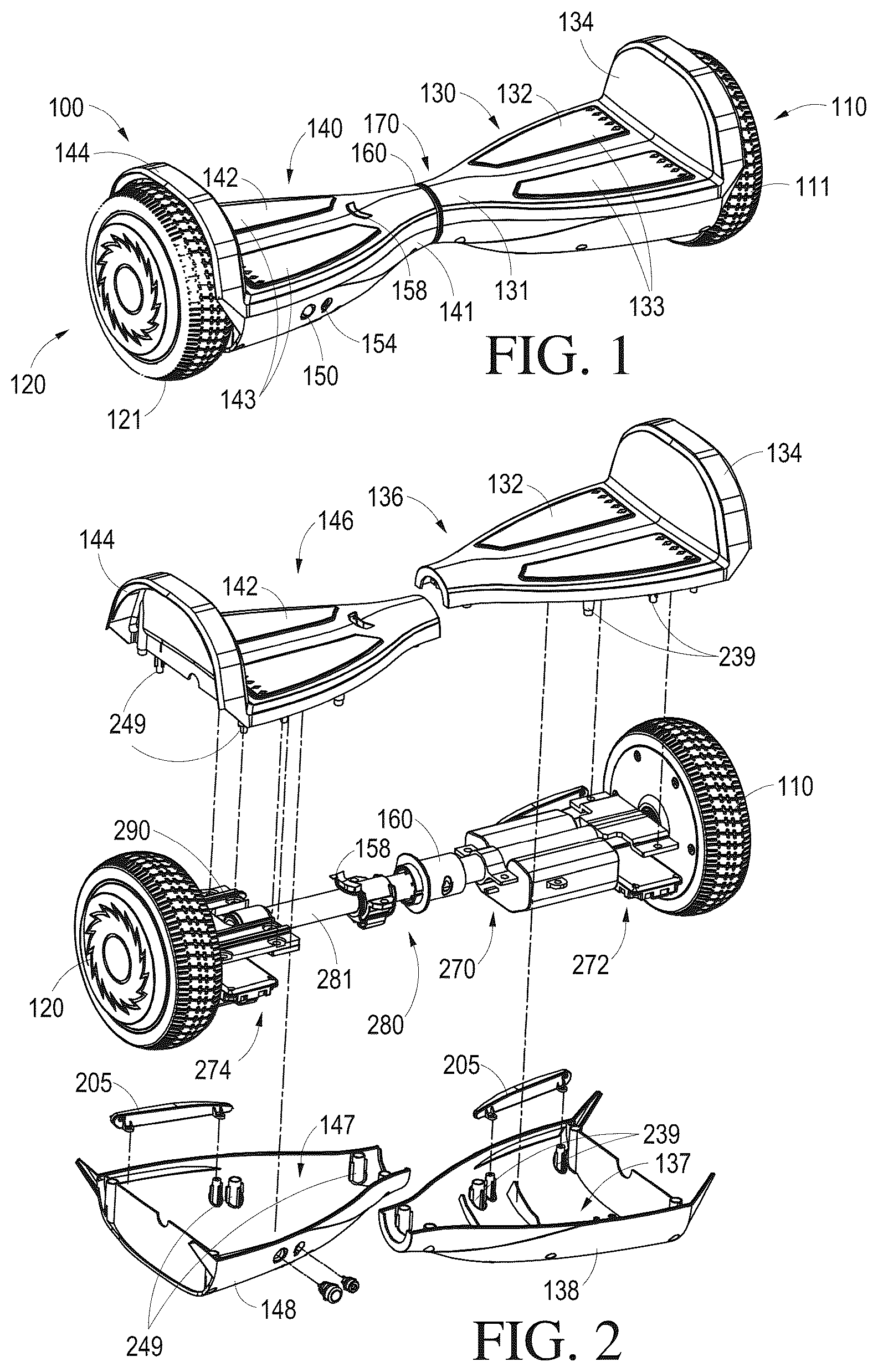 Patent US12552487 — Electric balance vehicles — Figure 1