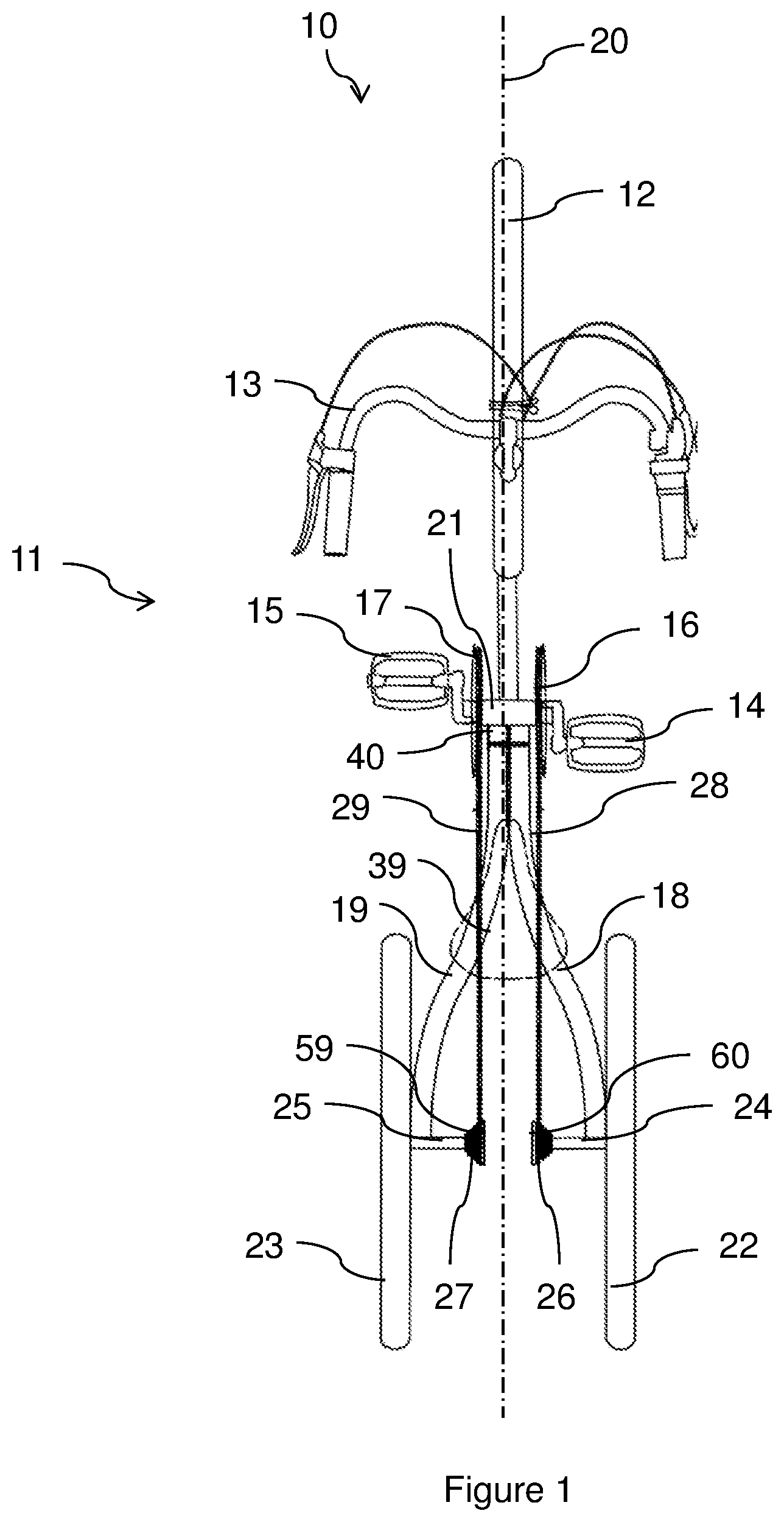 Patent US12552491 — Bicycle with two independent drive wheels — Figure 1
