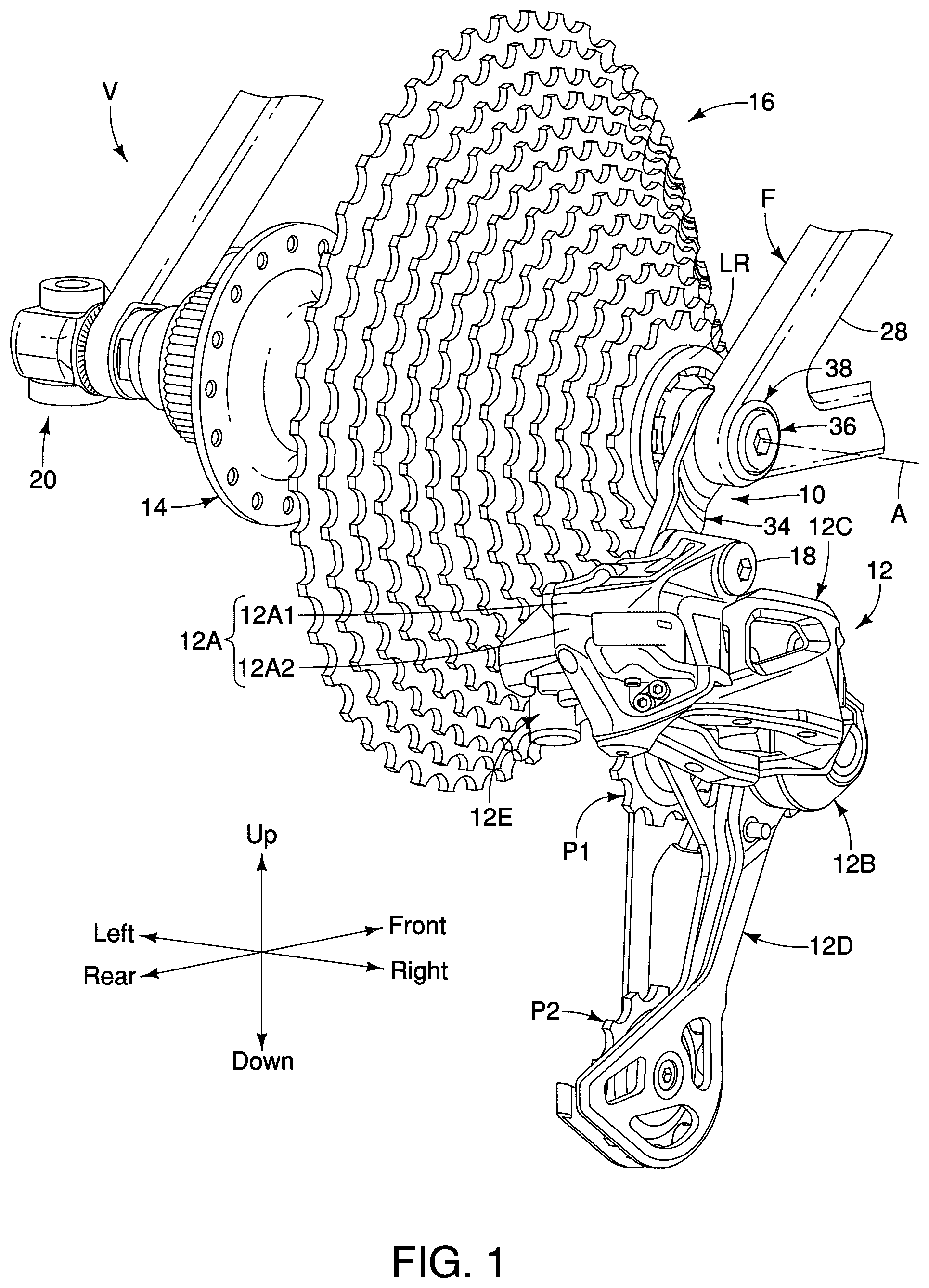 Patent US12552493 — Derailleur hanger — Figure 1