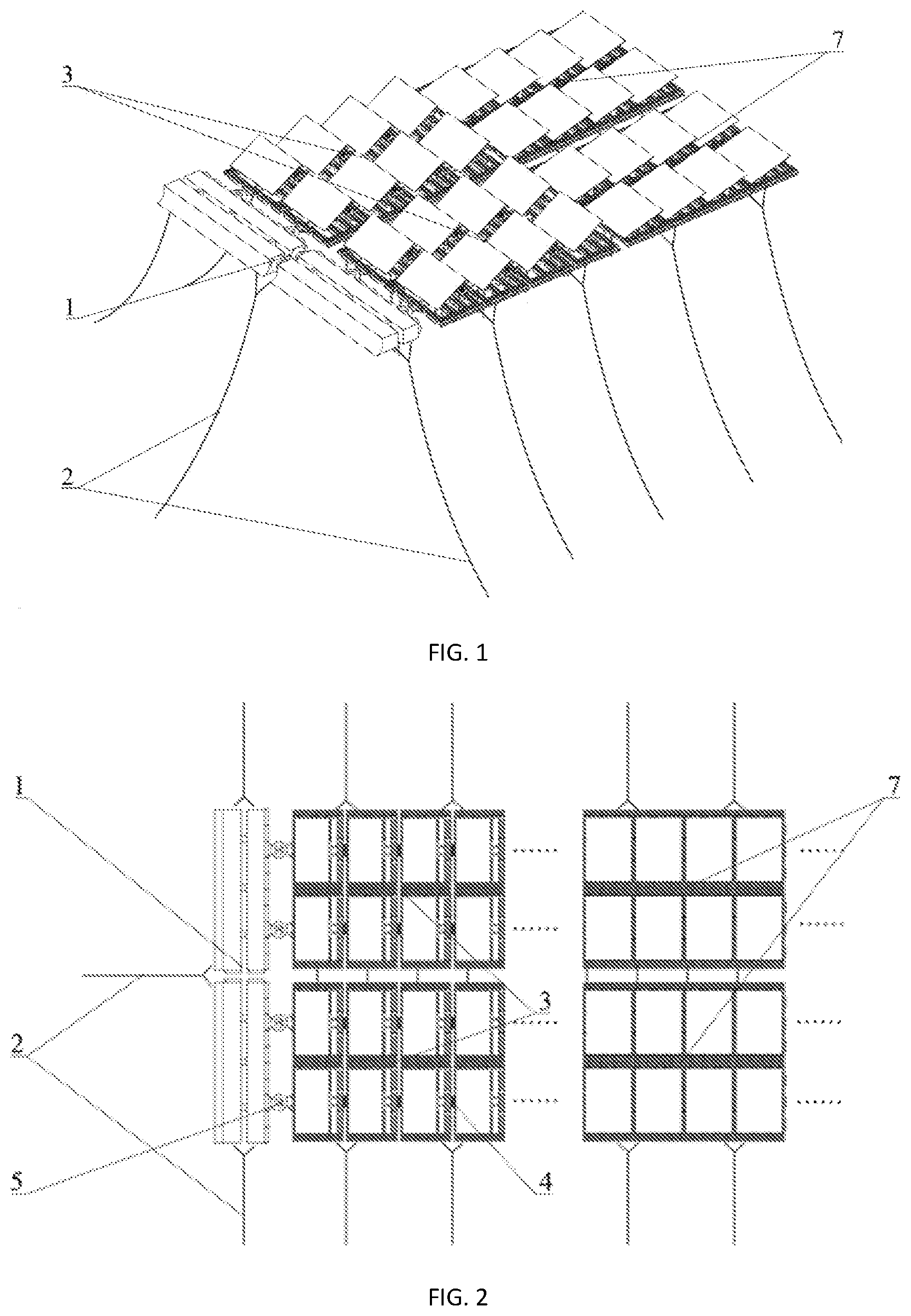 Patent US12552496 — Wind-wave-resistant floating offshore photovoltaic device — Figure 1