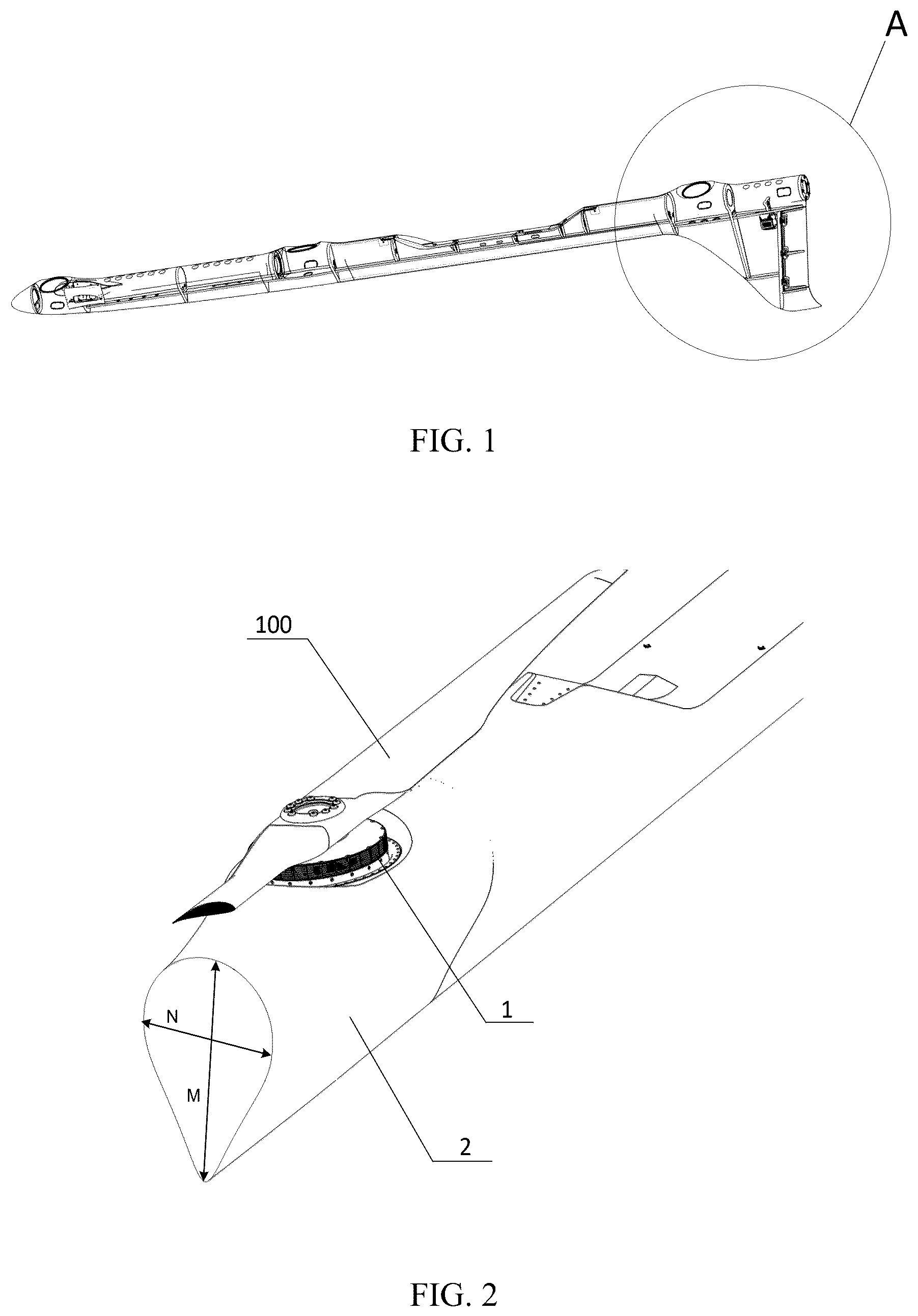 Patent US12552525 — Aircraft support arm — Figure 1