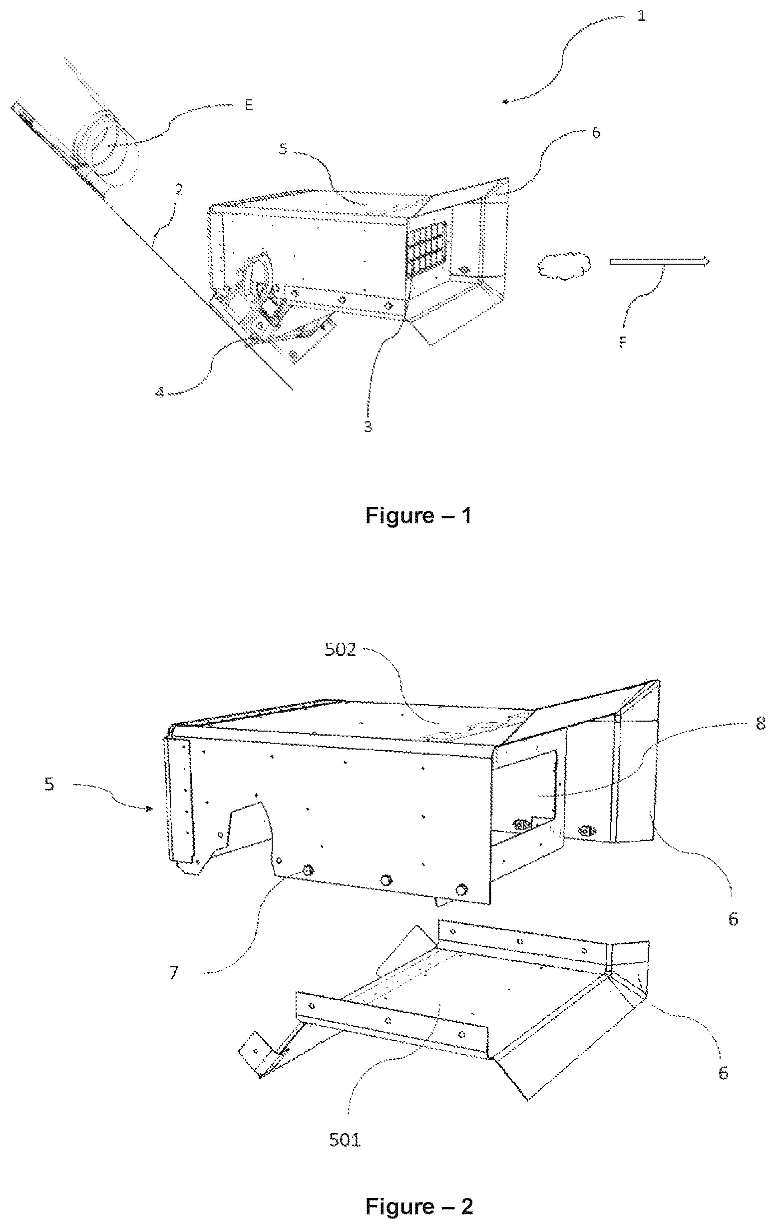 Patent US12552535 — Shielding case for a rotary flare dispensing system — Figure 1