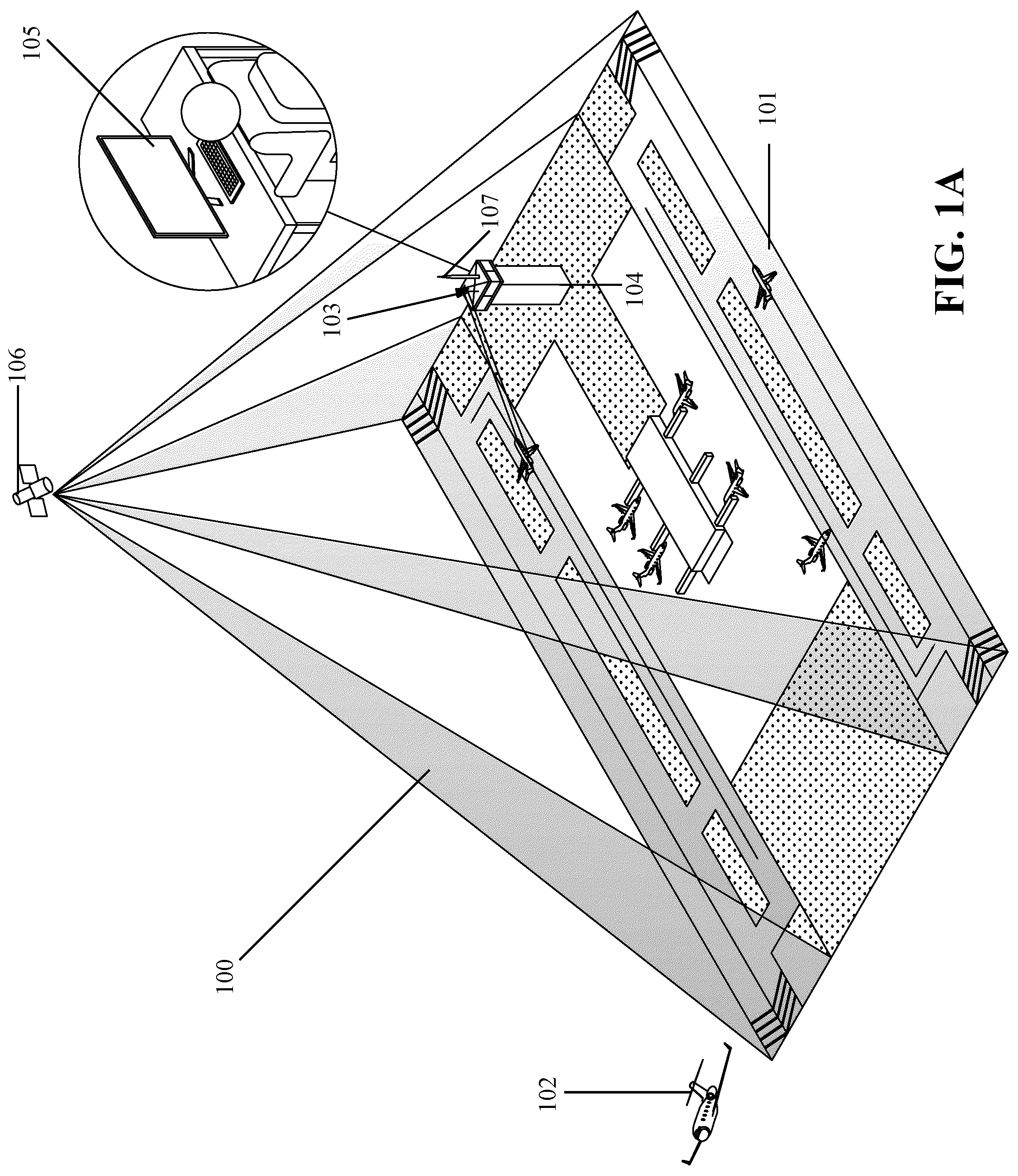 Patent US12552549 — Aircraft ground support equipment geo-fencing protection system — Figure 1
