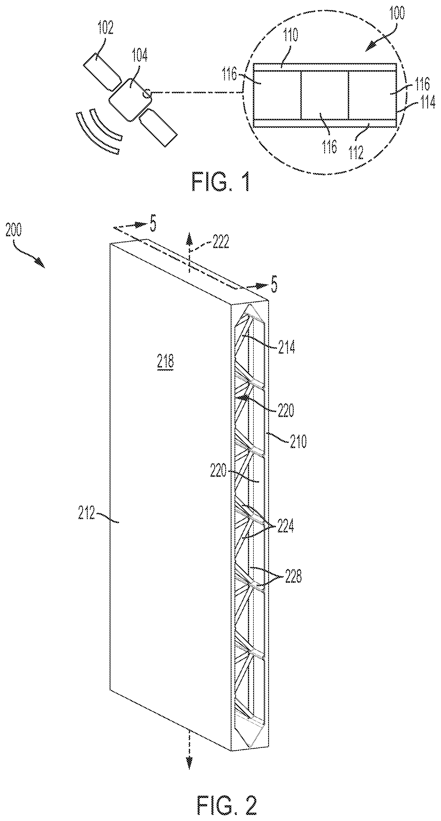 Patent US12552552 — Spacecraft panel and method — Figure 1