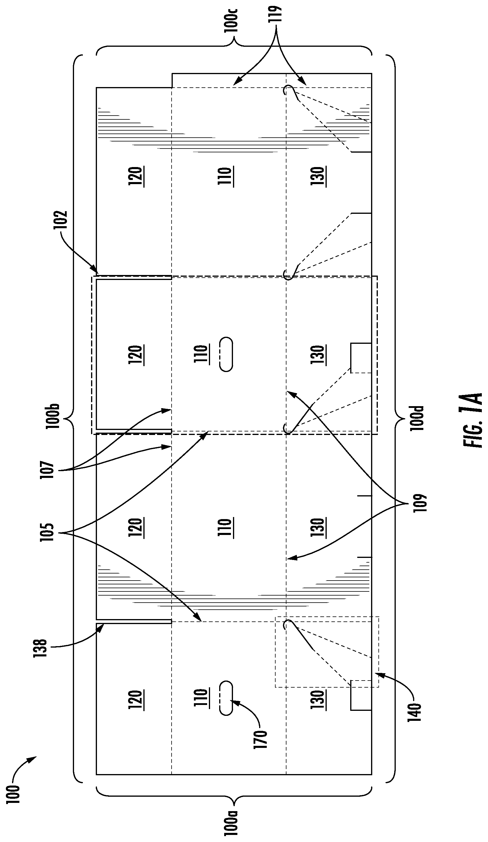 Patent US12552577 — Locking bottom box blanks, boxes and methods of forming the same — Figure 1