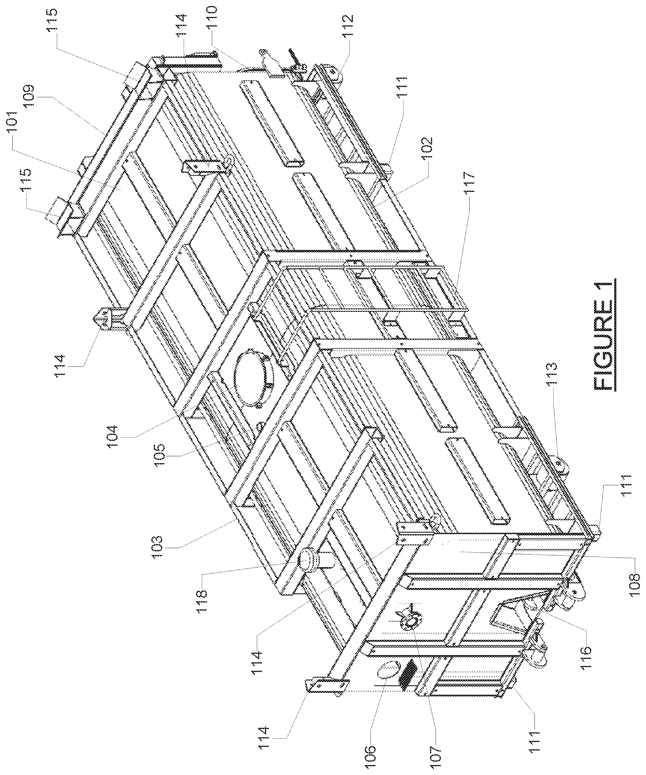 Patent US12552591 — Transportable self-contained cutting box — Figure 1