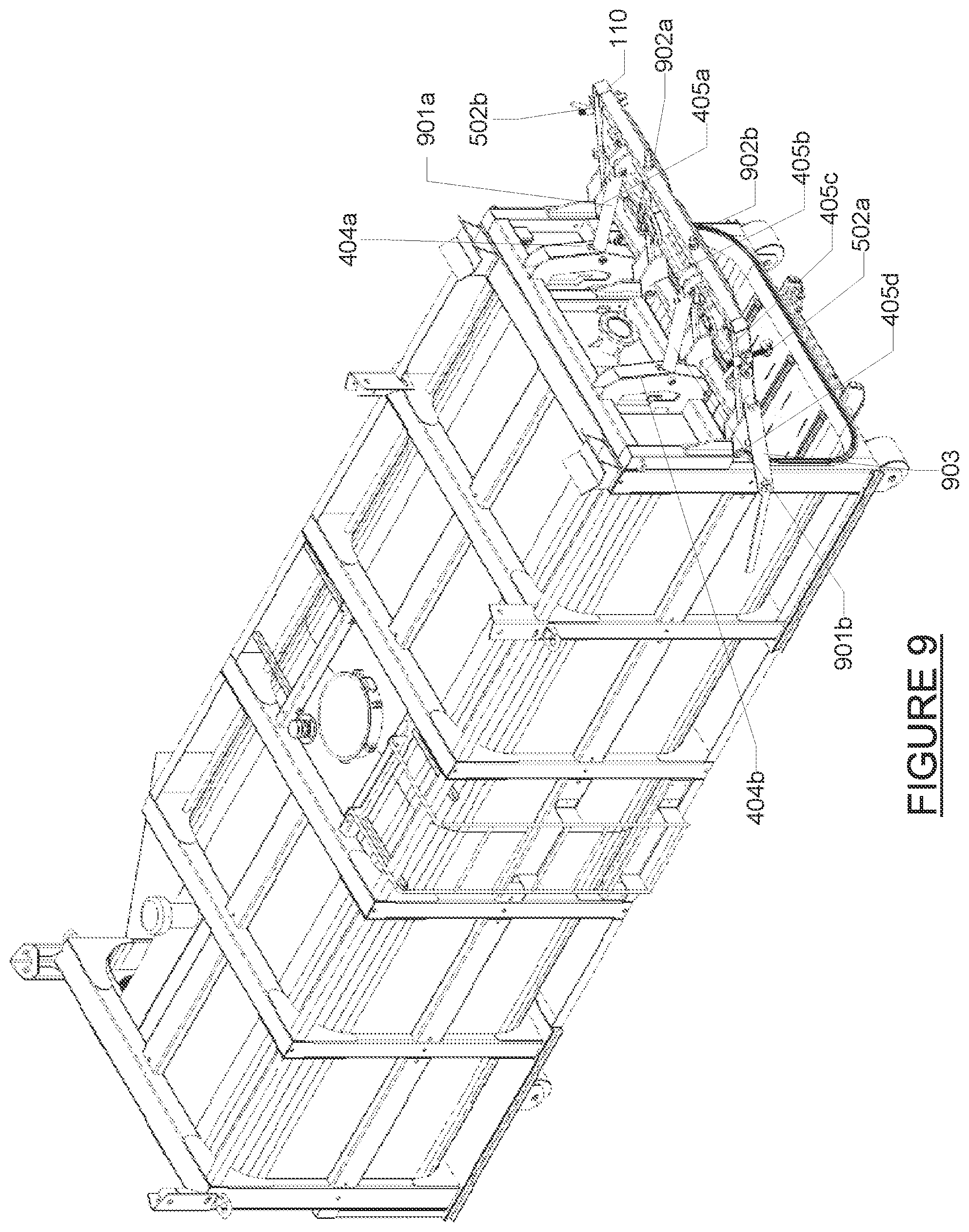 Patent US12552591 Figure 9 – Transportable self-contained cutting box