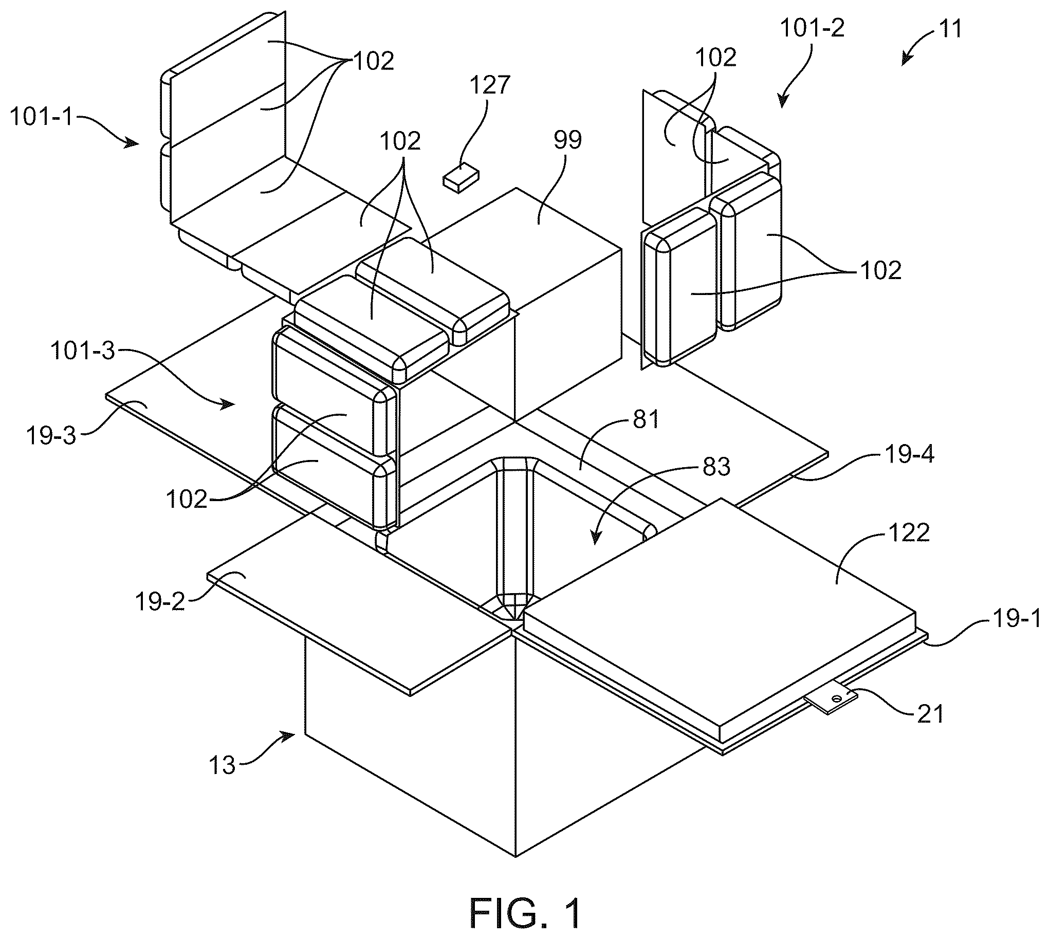 Patent US12552593 Figure 1 – Shipping system for storing and/or transporting temperature-sensitive materials
