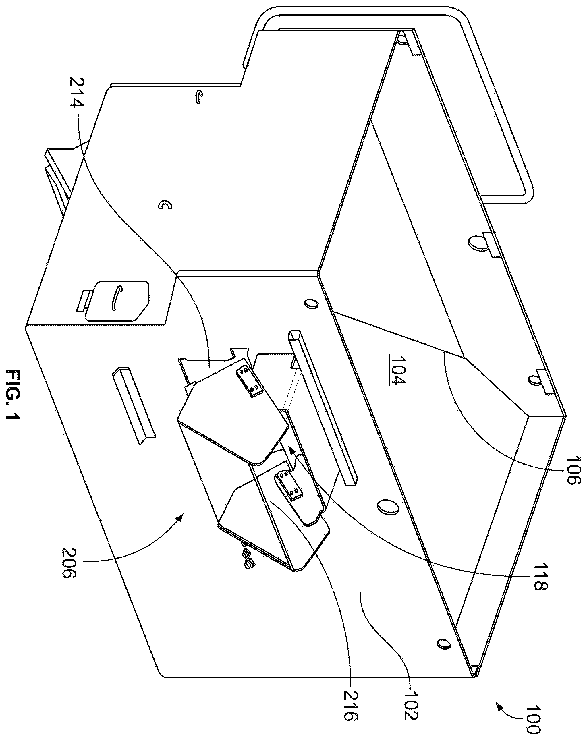 Patent US12552594 Figure 1 – Multi-stage ram assembly for product delivery