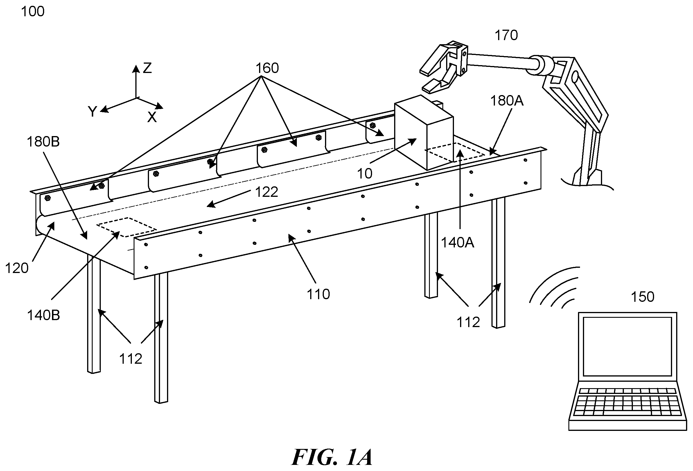 Patent US12552611 Figure 1 – Soft landing conveyor system