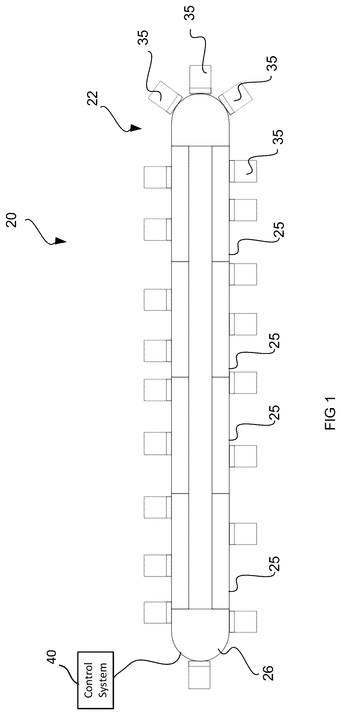 Patent US12552621 Figure 1 – System and method for actuation in a linear motor conveyor system