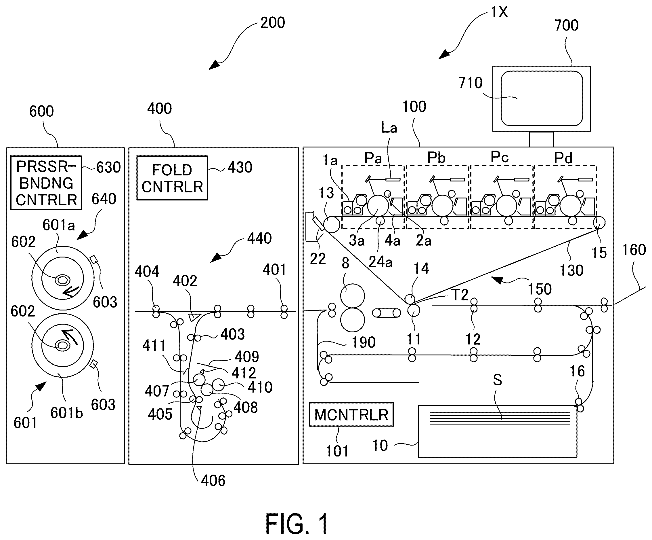 Patent US12552633 Figure 1 – Image forming system