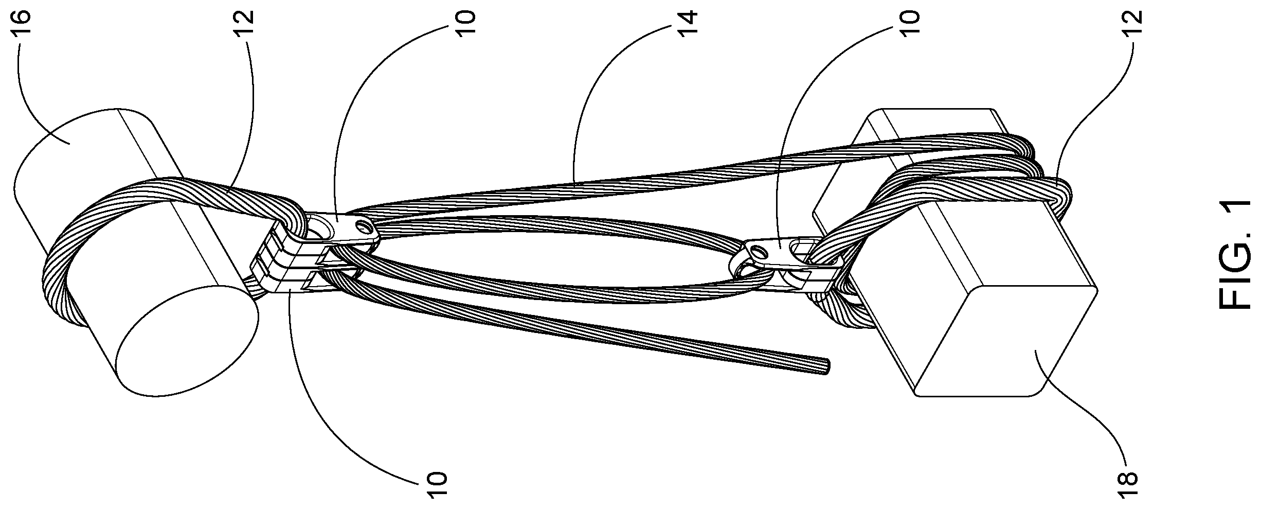 Patent US12552646 — Wilderness lifting system — Figure 1