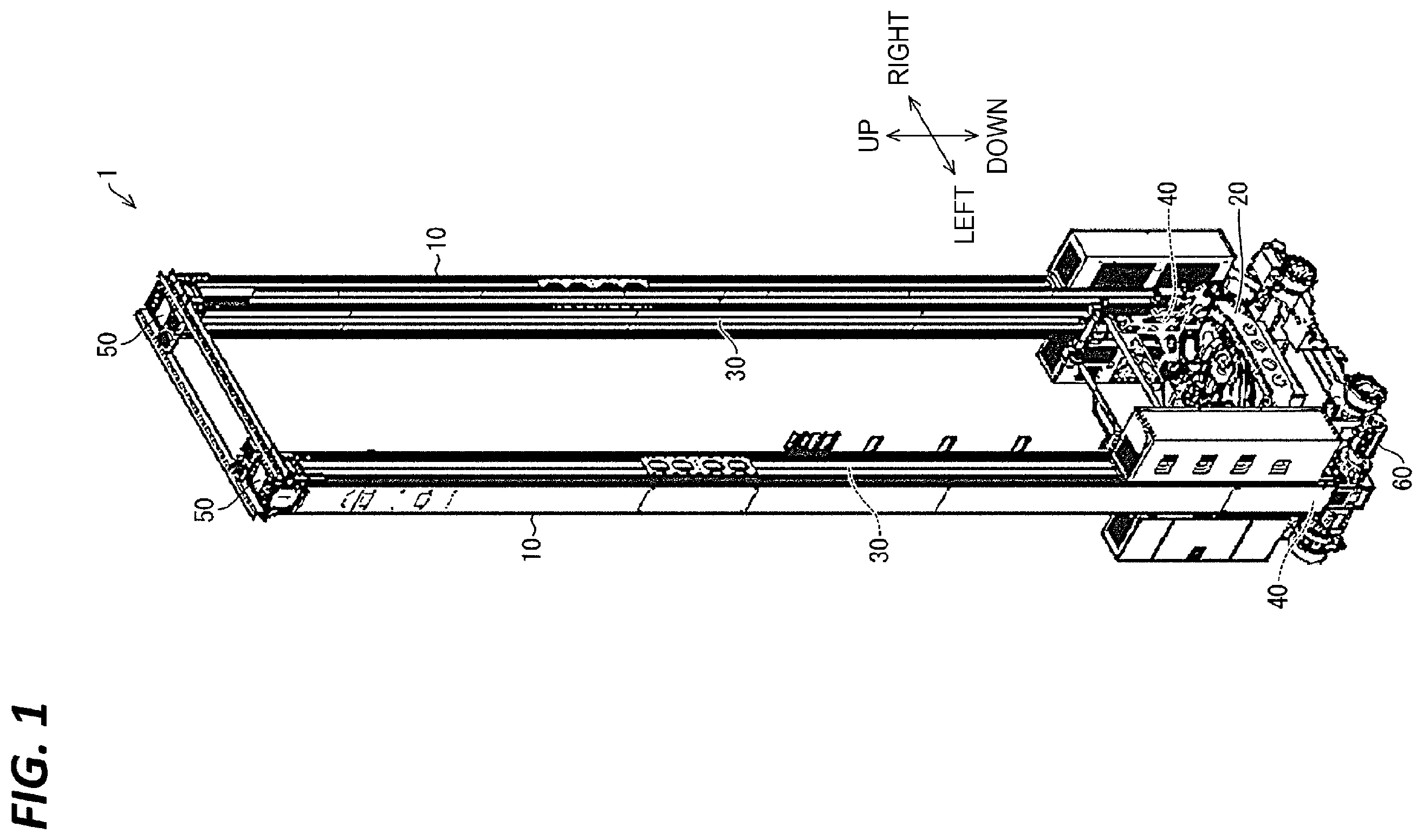 Patent US12552649 Figure 1 – Transport apparatus and method of adjusting transport apparatus