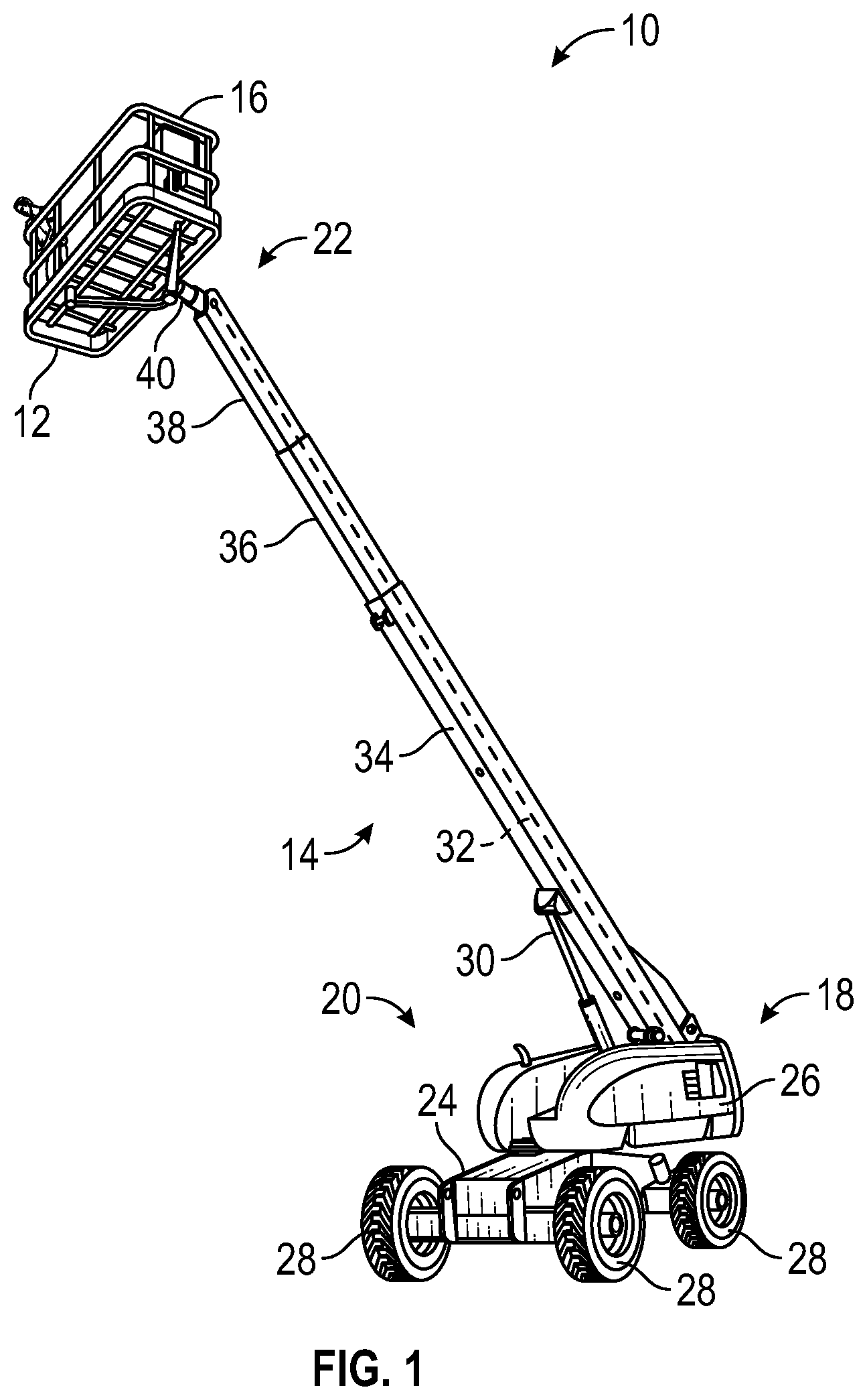 Patent US12552653 — Boom assembly — Figure 1