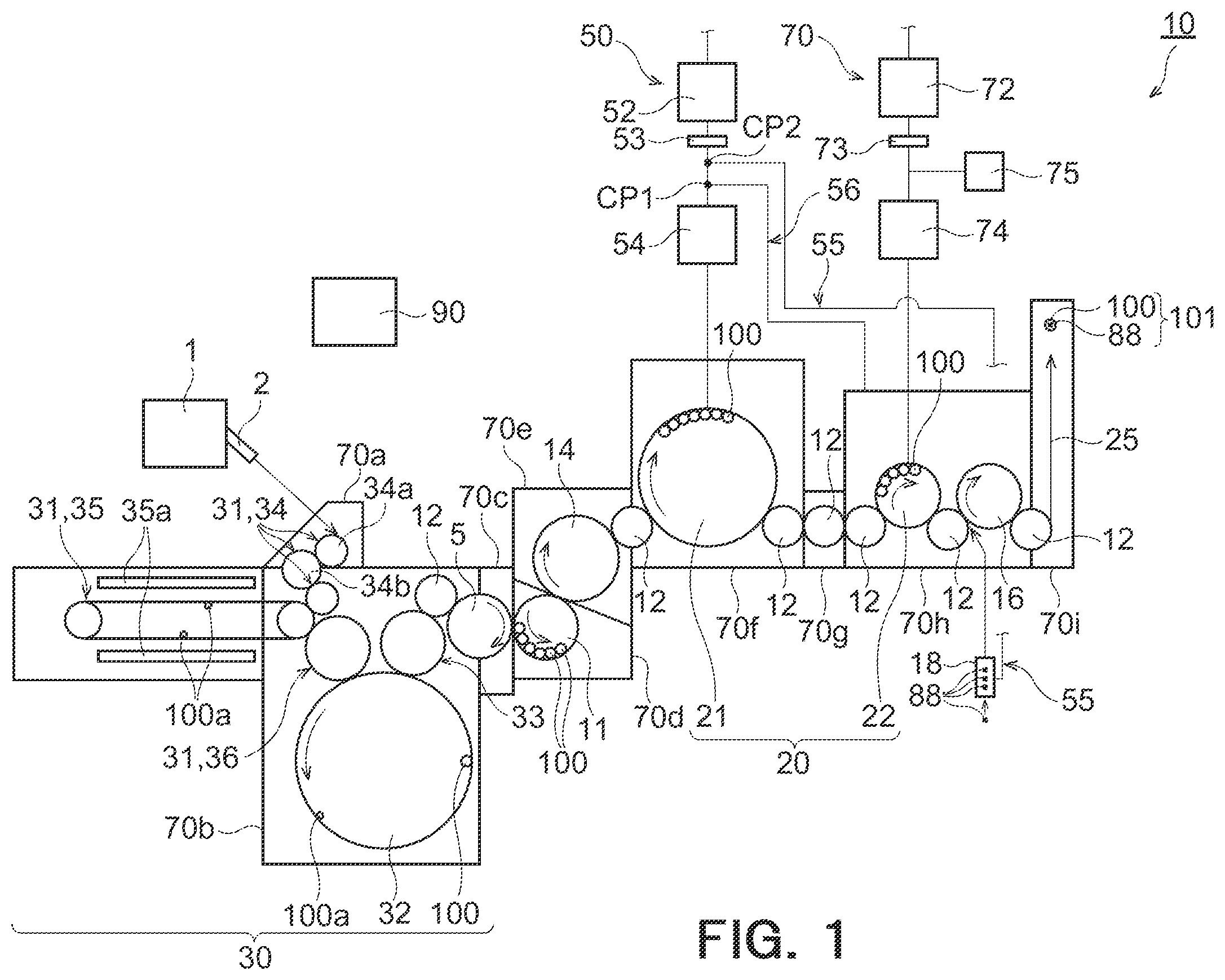 Patent US12552656 Figure 1 – Content-filling system and sterilizing method