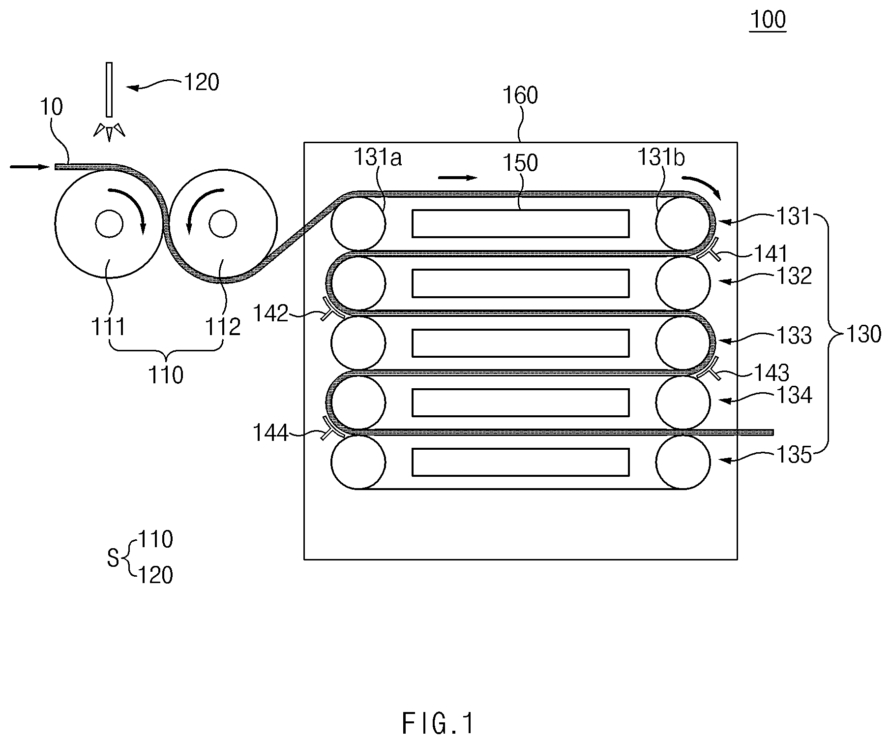 Patent US12552673 — Device and method for producing aerogel blanket — Figure 1